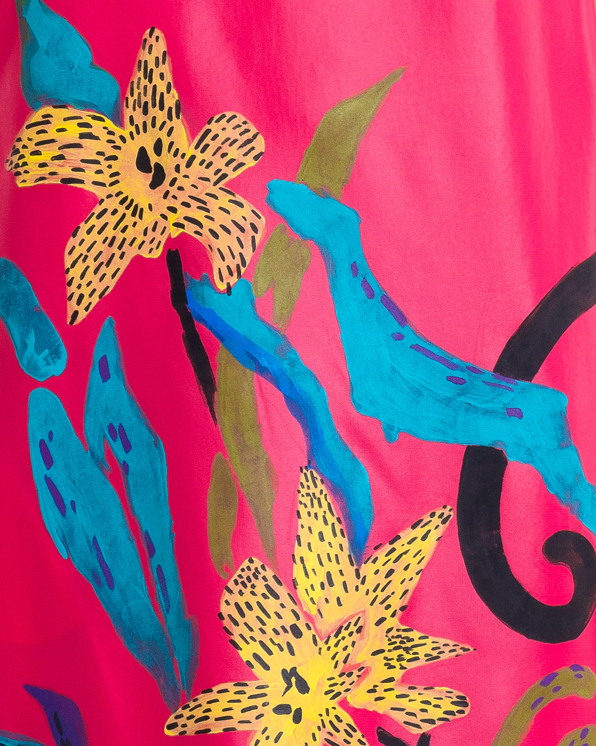 Dancing Flowers - Pink Cocoon Dress