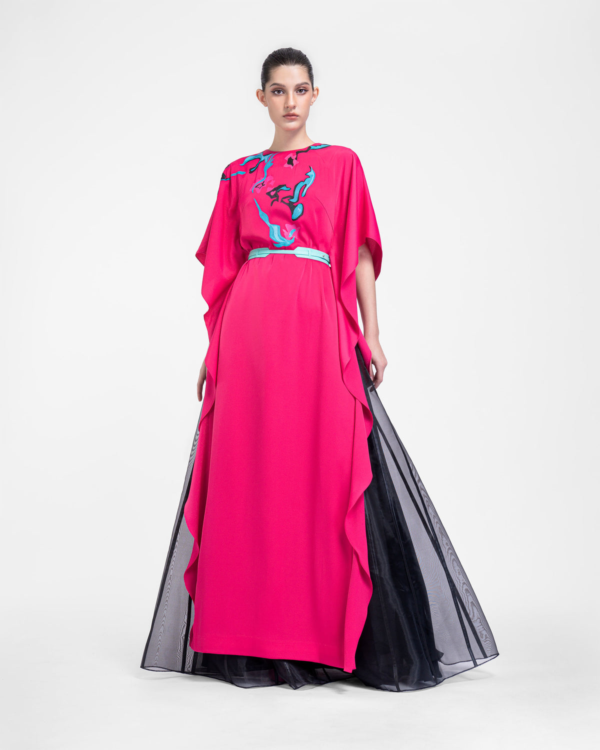 Blending - Hot Pink Contemporary AoDai