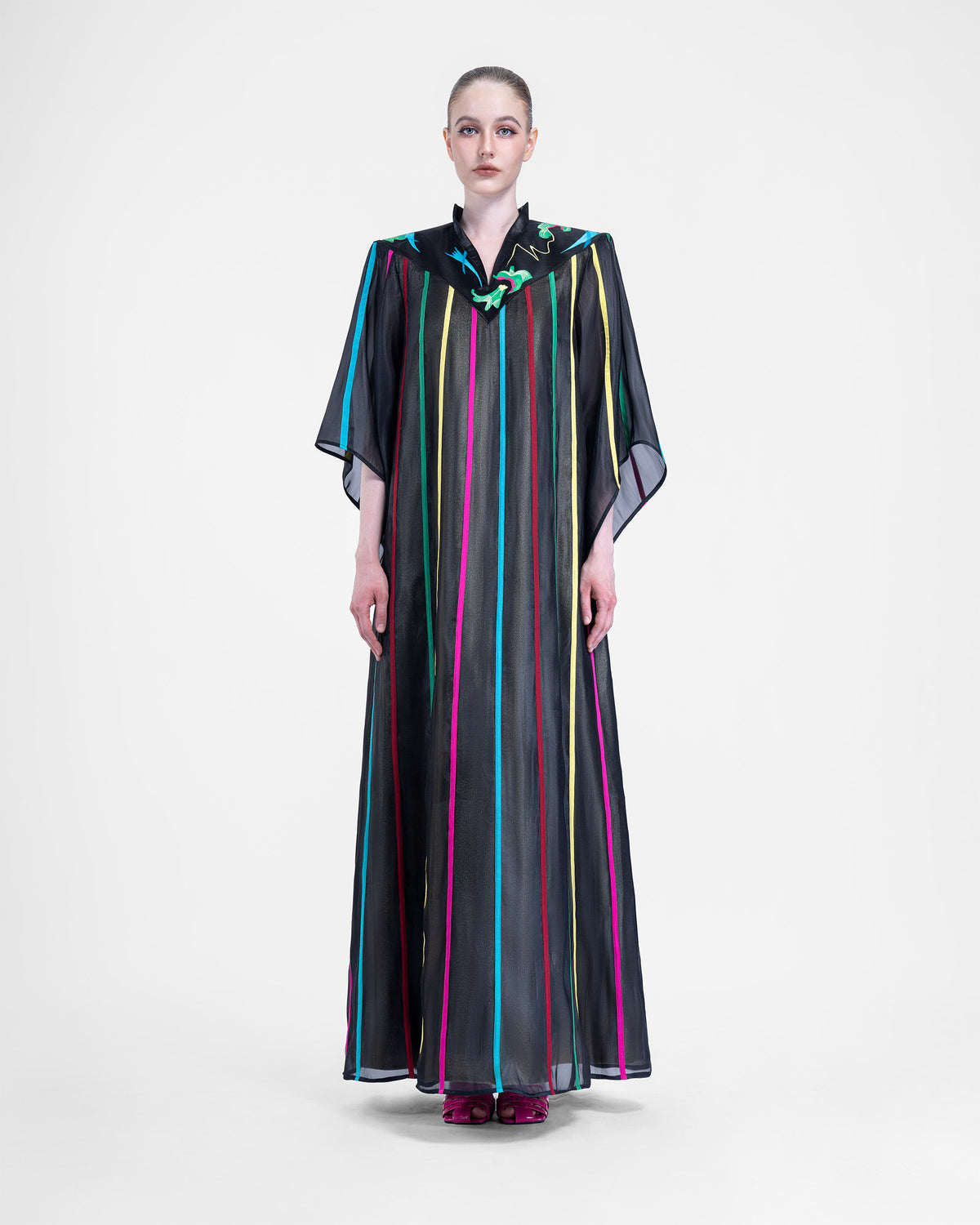 Dancing Queen - Brilliant Black Kaftan Dress