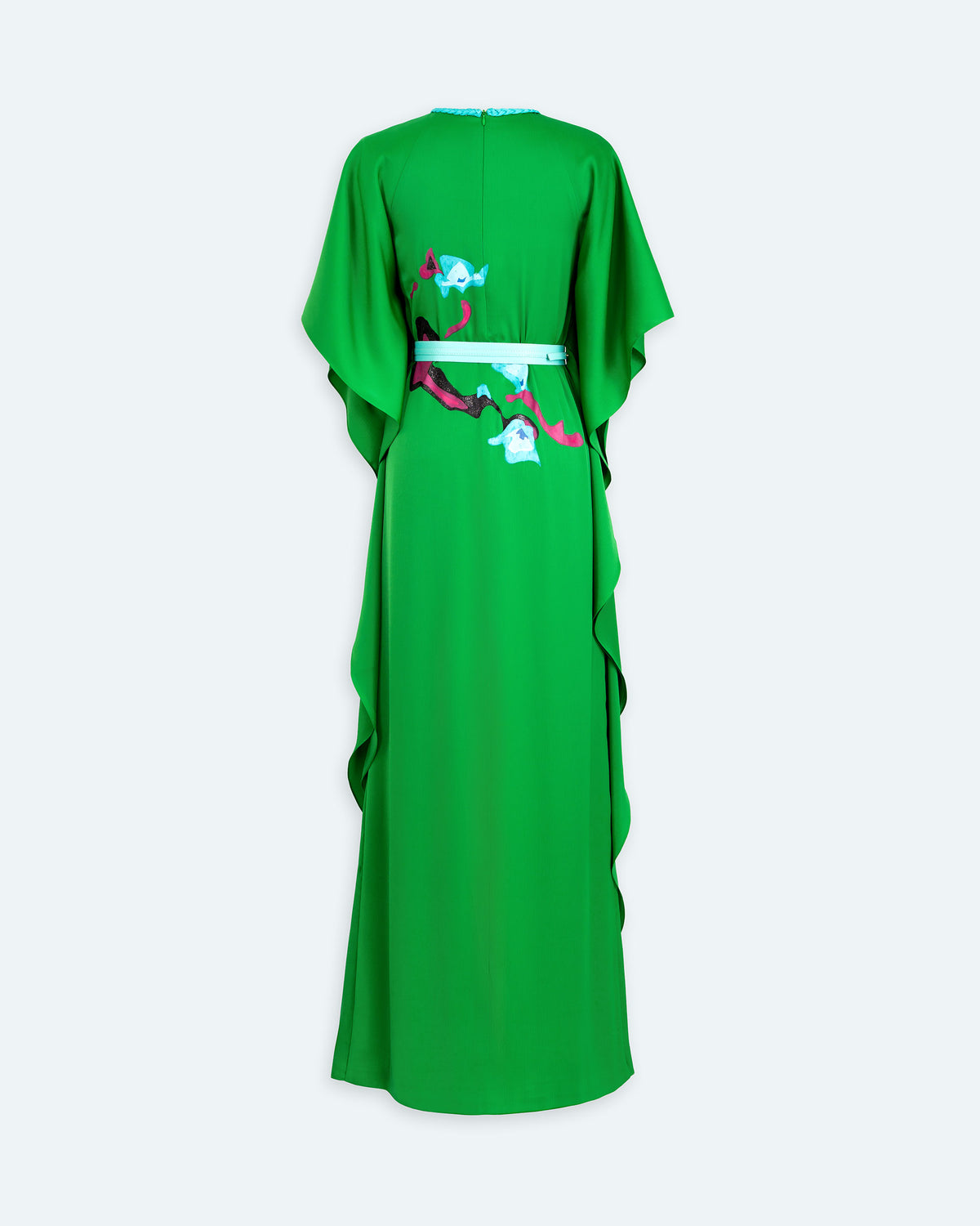Clasped - Forest Green Contemporary AoDai