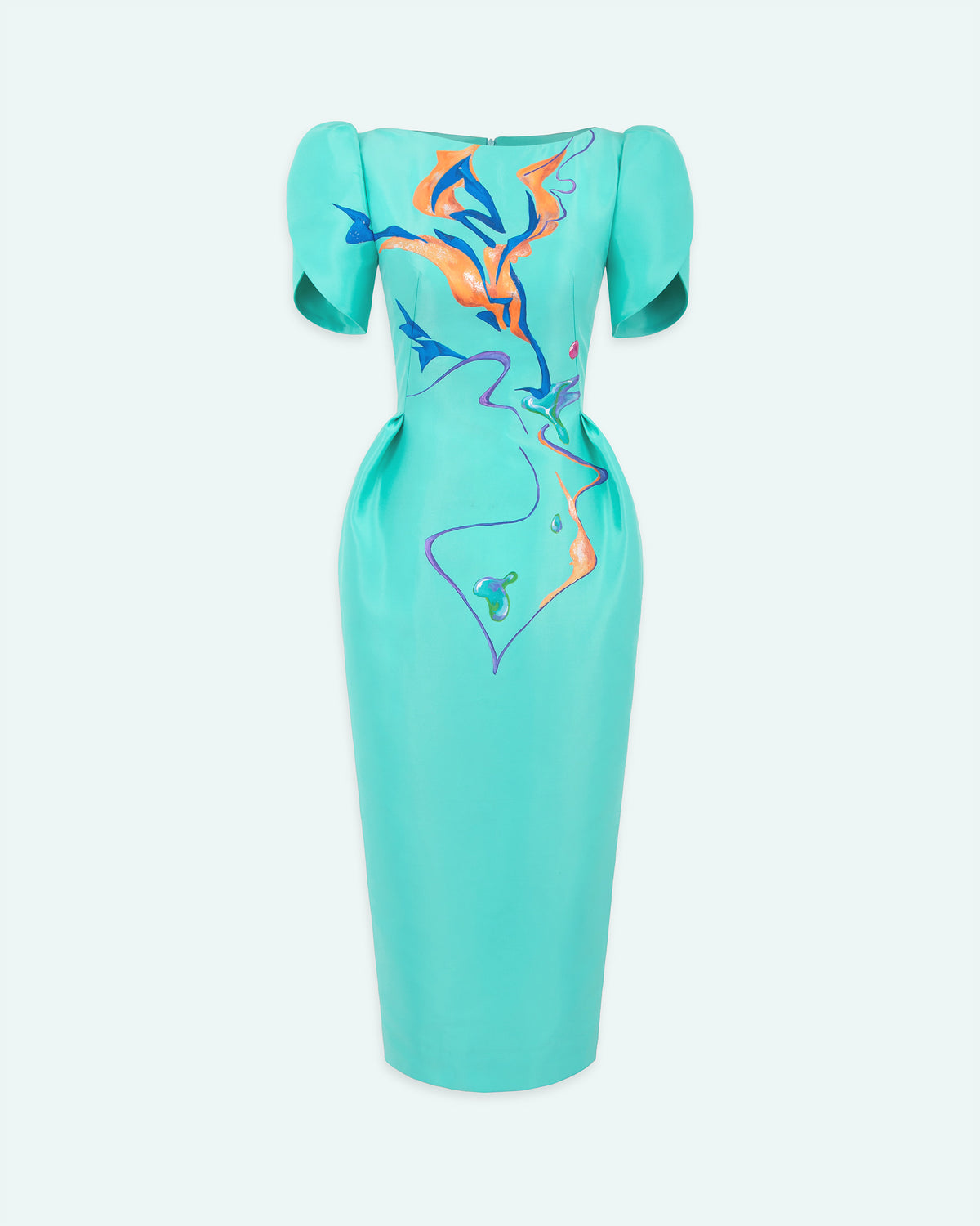 Đỗ Quyên - Đầm Midi Xanh Ngọc Lam