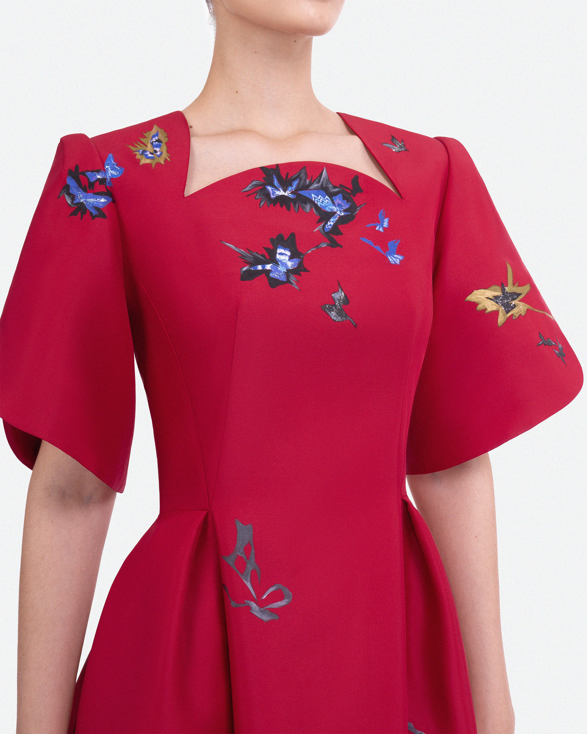 Enchantment - Cardinal Red Midi Dress