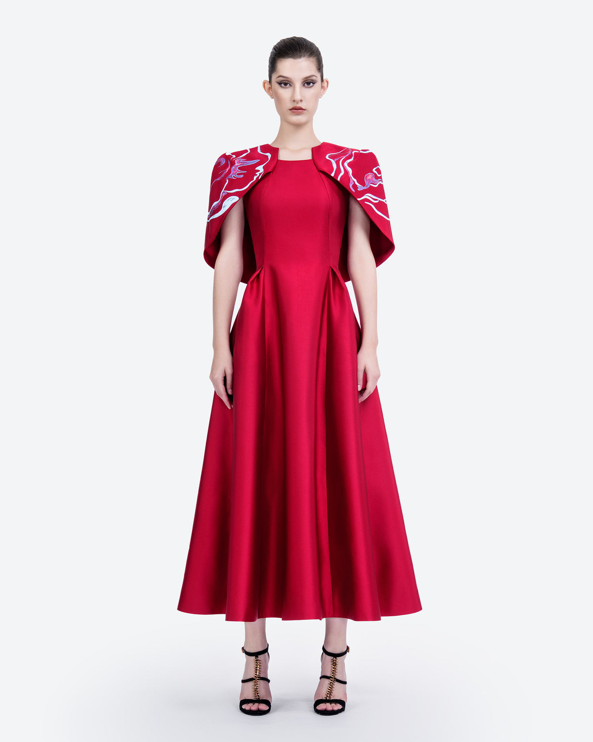 The Red Austin - Crimson Midi Dress