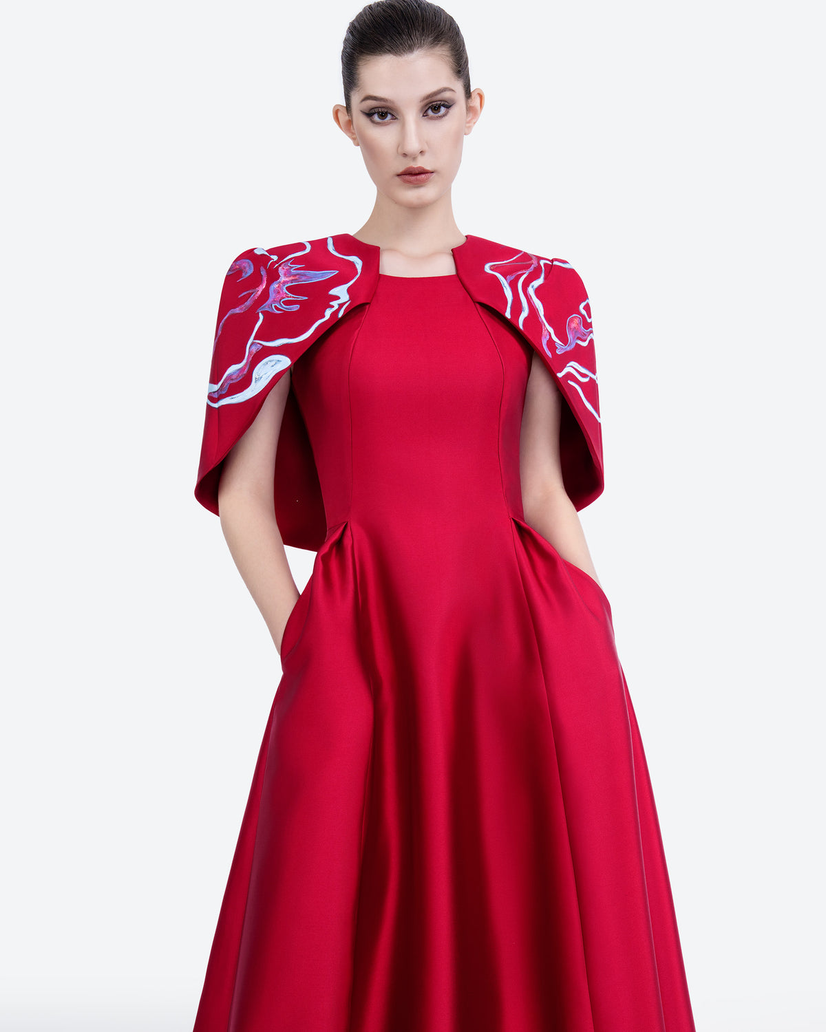 The Red Austin - Crimson Midi Dress