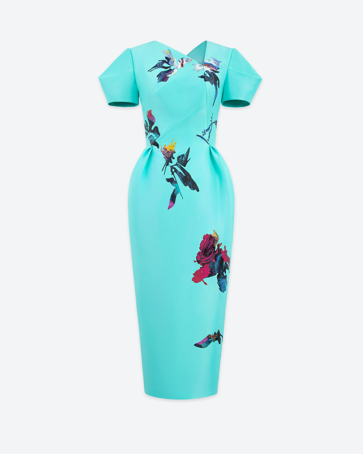 Eternal Spring - Đầm midi dáng bút chì bất đối xứng