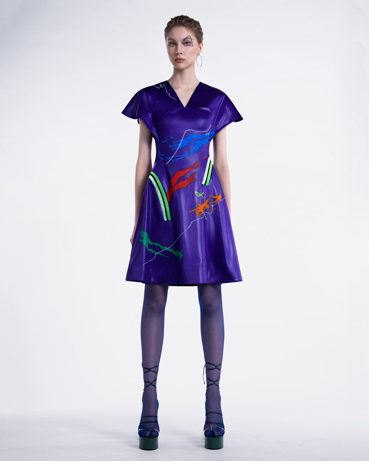 Illusion - Indigo Purple Cocktail Dress