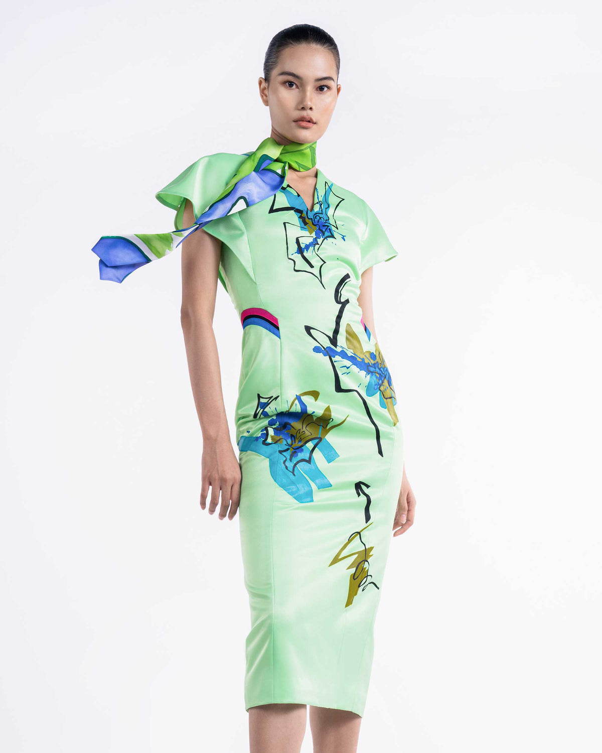 Sự Trỗi Dậy - Đầm Midi Xanh Lime