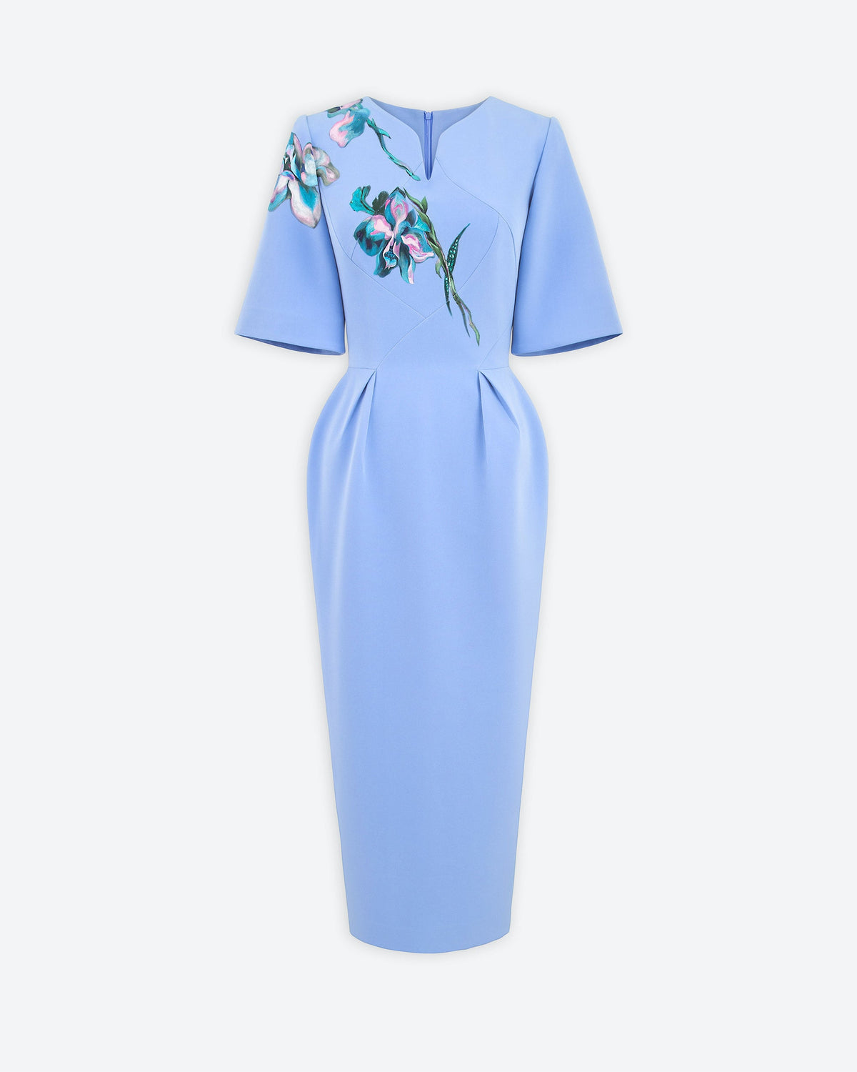 Serenity Blossom - Đầm Pegged Xanh Sky