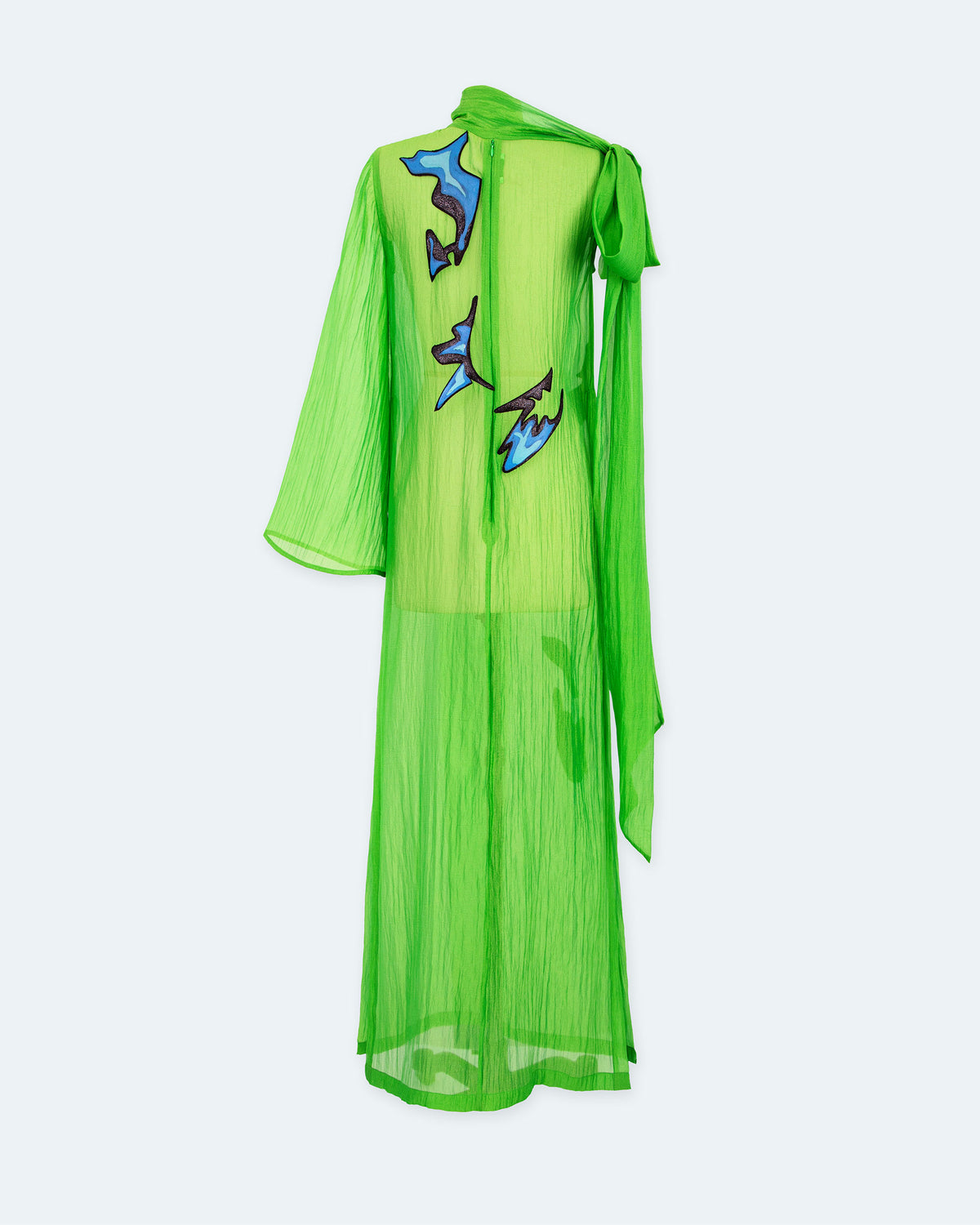 Sự Sống - Áo Dài Đương Đại Organza Xanh Neon