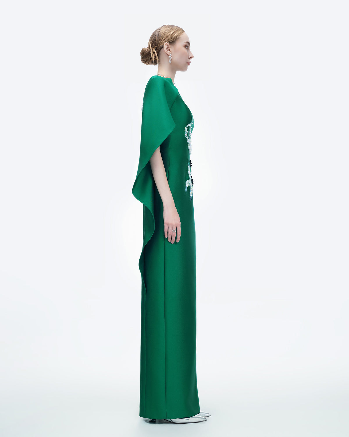 Petal's Secret Dance - Đầm Tiệc Cape Bất Đối Xứng
