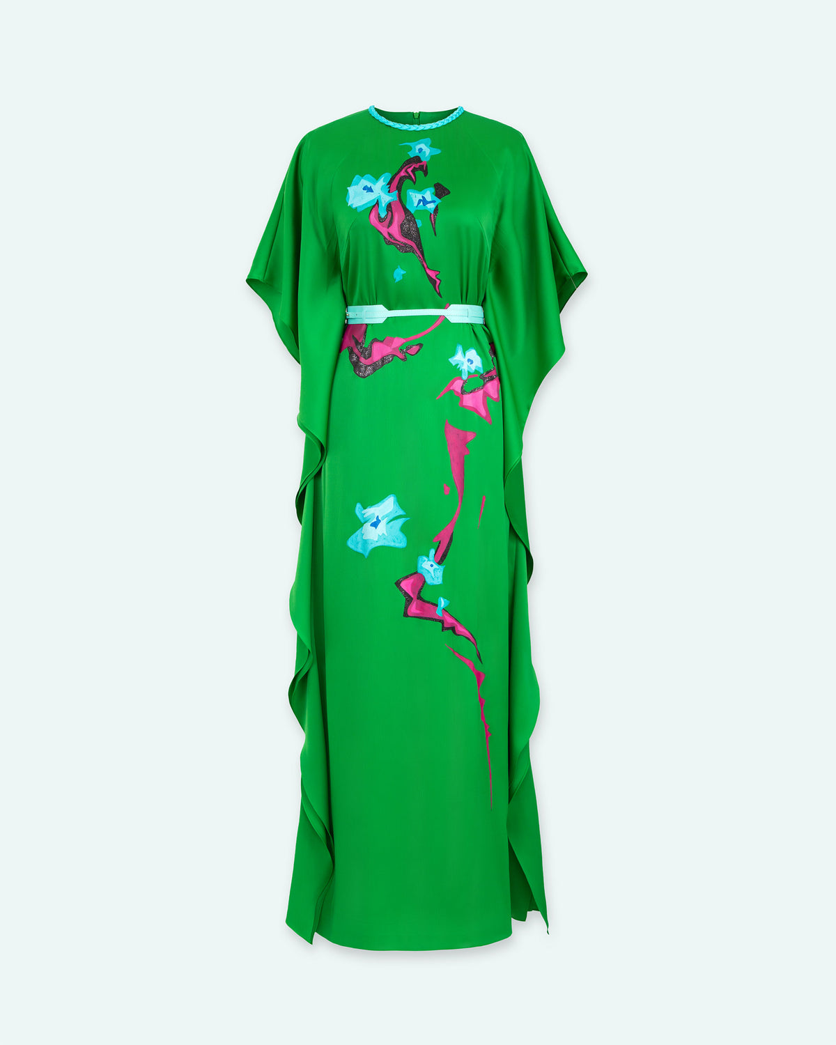 Clasped - Forest Green Contemporary AoDai