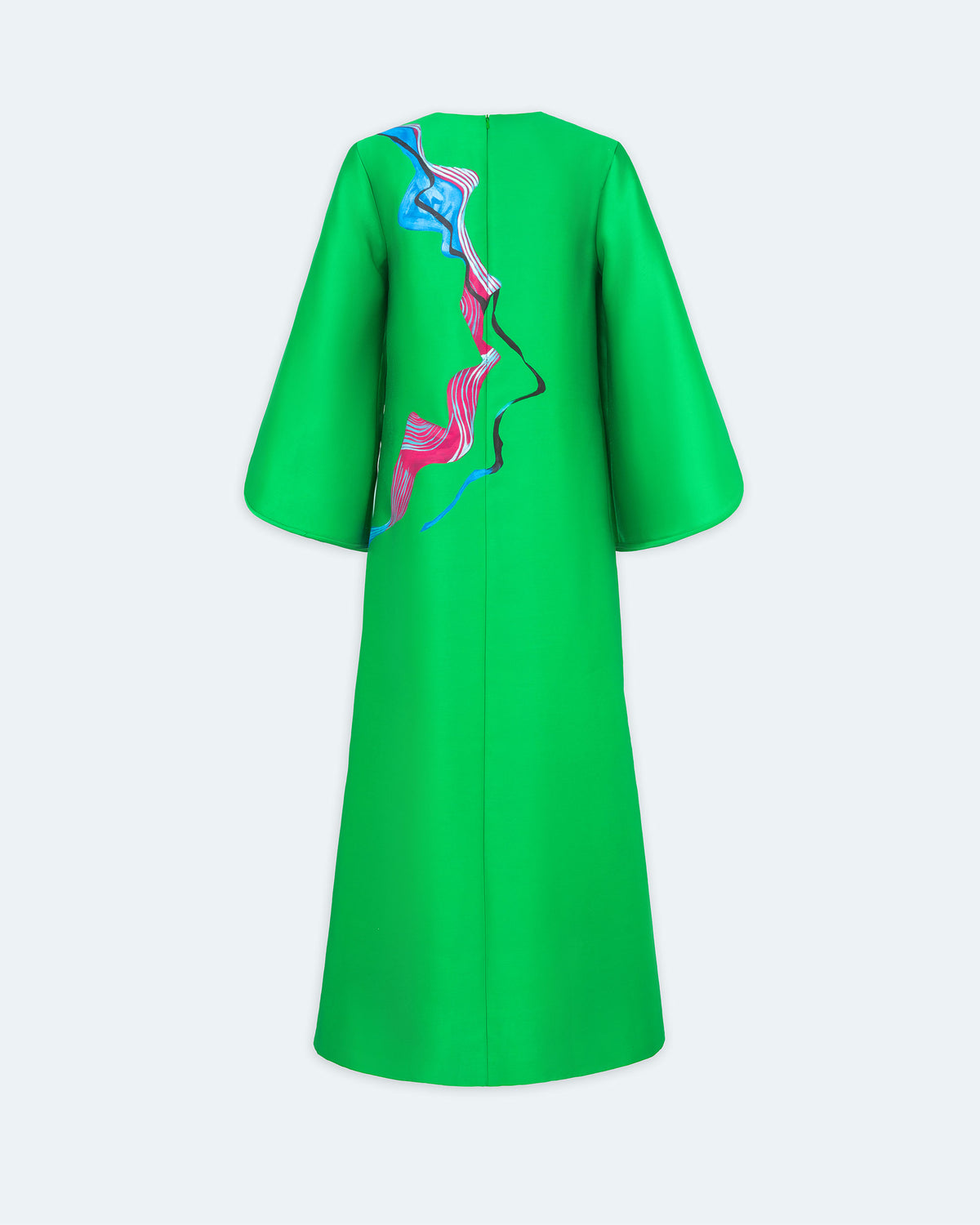 Green Terraces - Bell Sleeves Kaftan Dress
