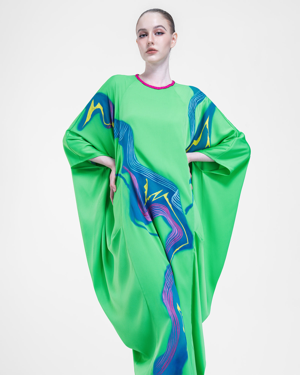 Green Terraces -  Cocoon Kaftan Dress
