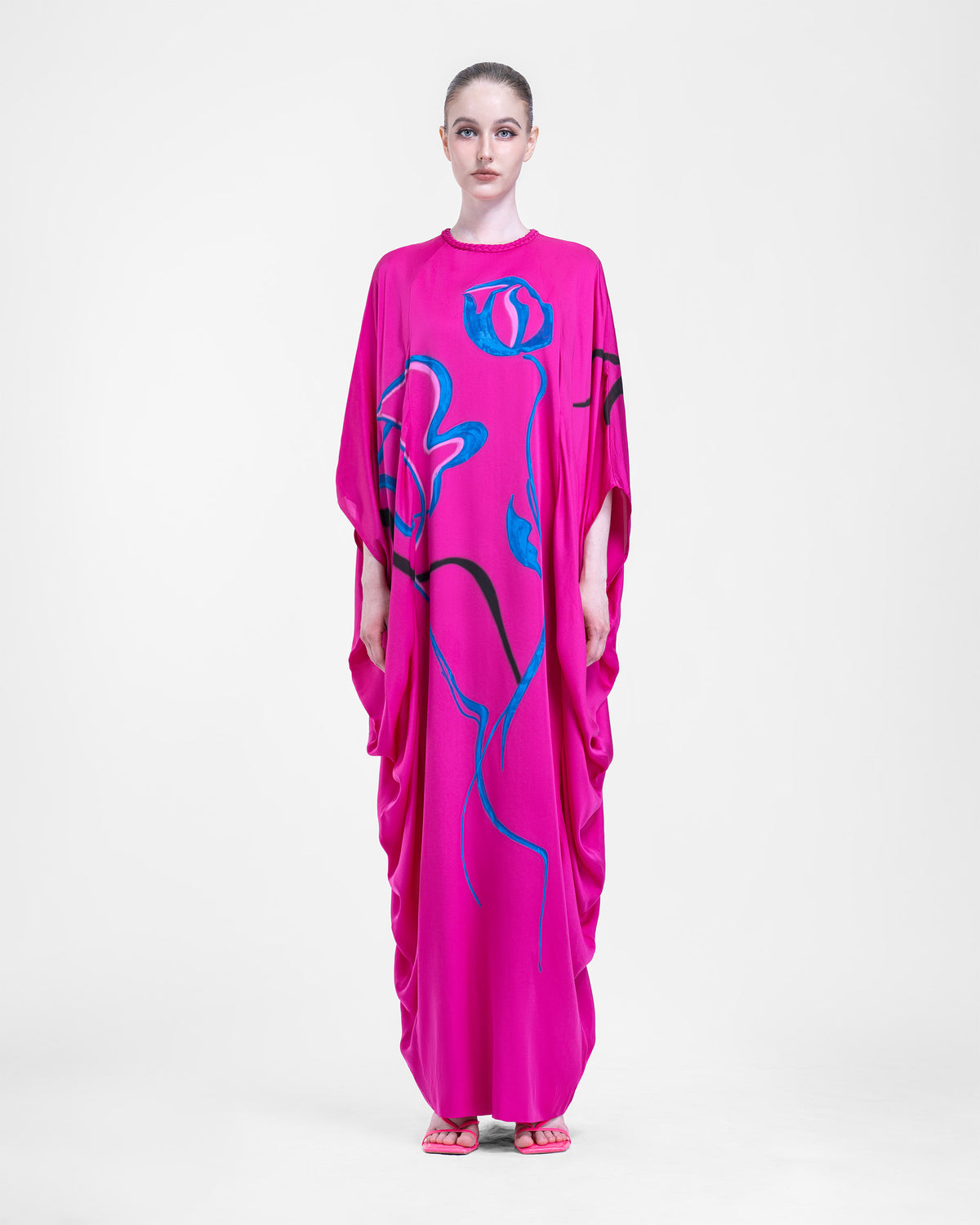 Landscape on Petal - Cocoon Kaftan Dress