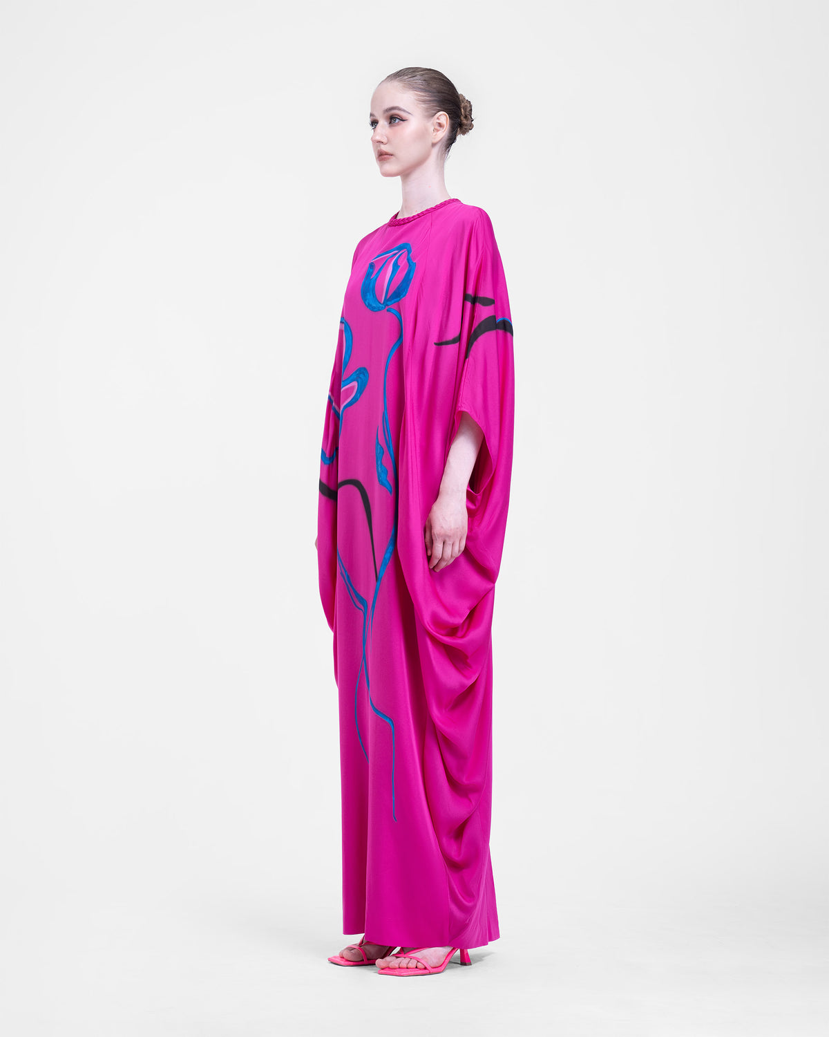 Landscape on Petal - Cocoon Kaftan Dress