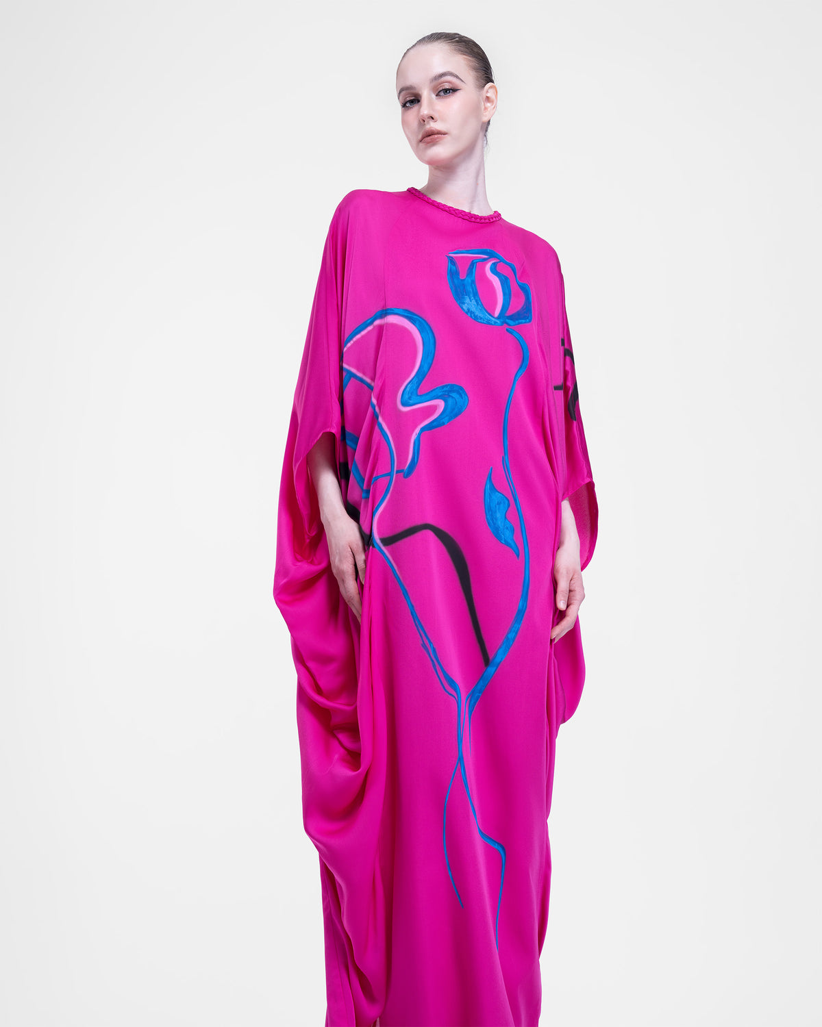 Landscape on Petal - Cocoon Kaftan Dress