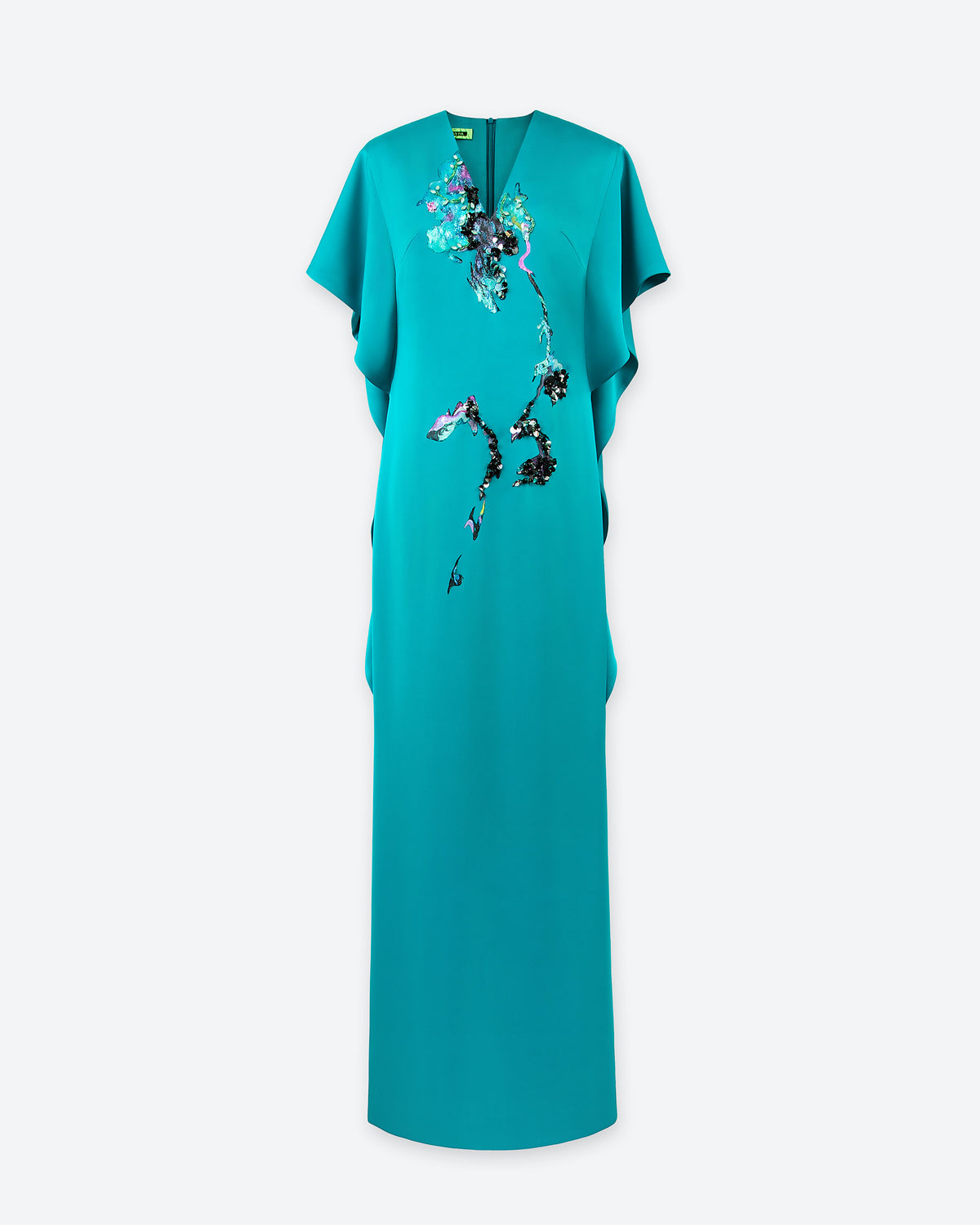 Poppy Of Himalayan - Đầm Maxi Xanh Tay Cape