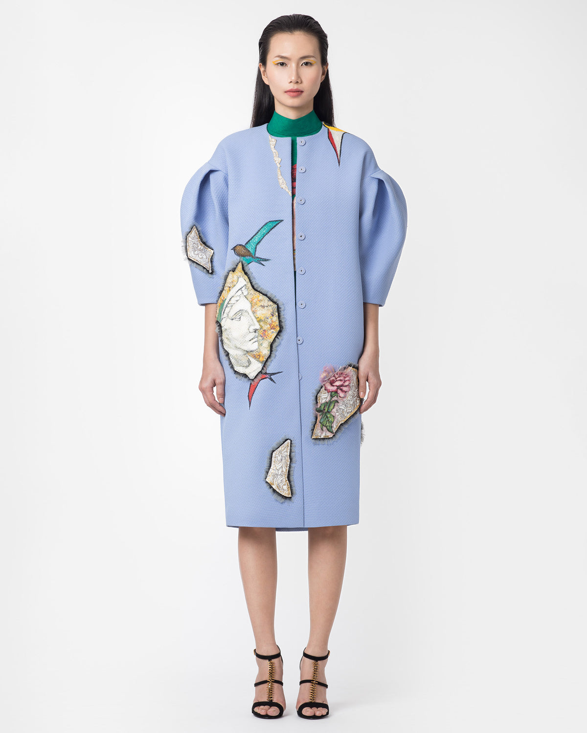 Elysian Dreamscape - Oversized Coat Tay Cấu Trúc