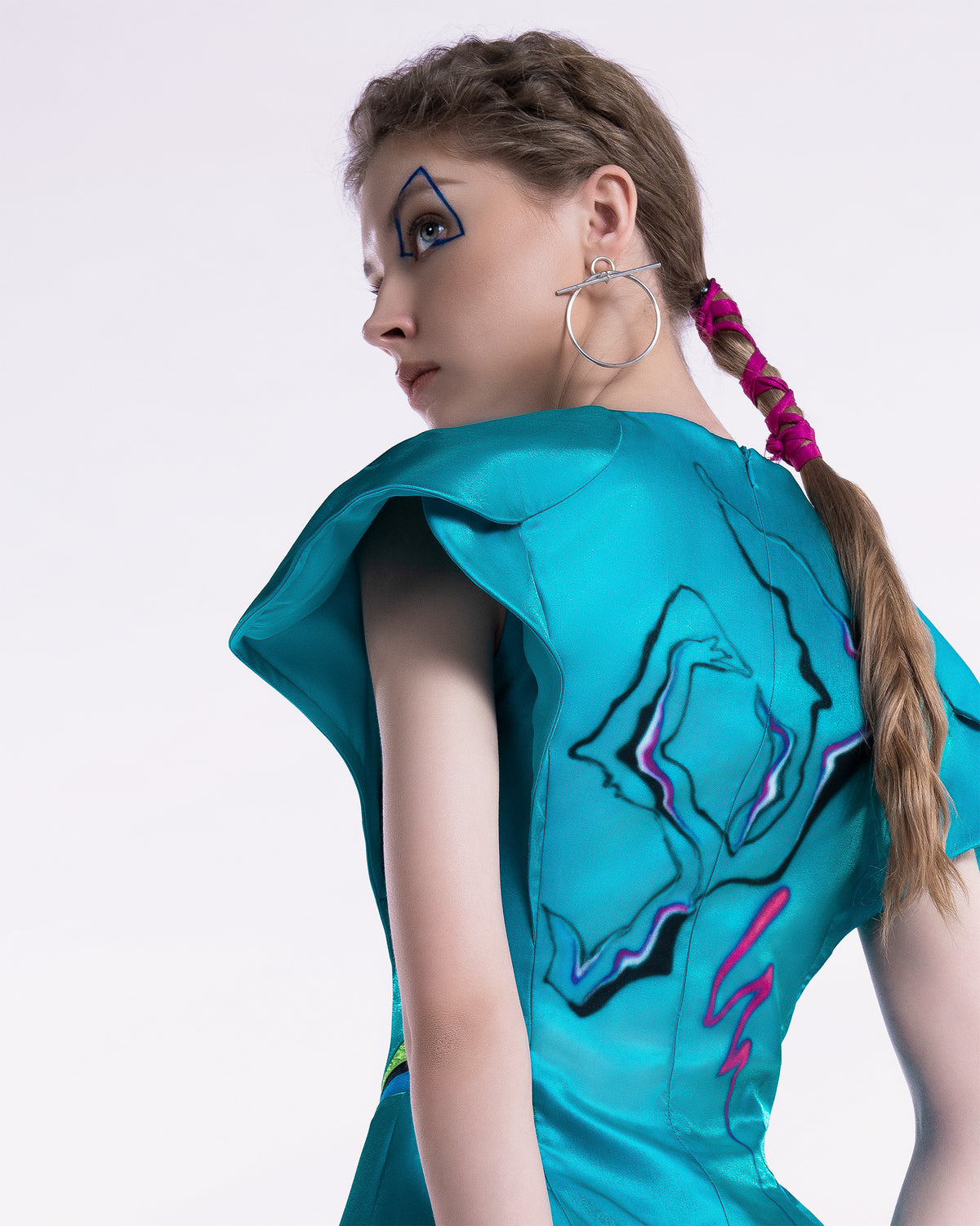Blooming - Cobalt Teal Peplum Top