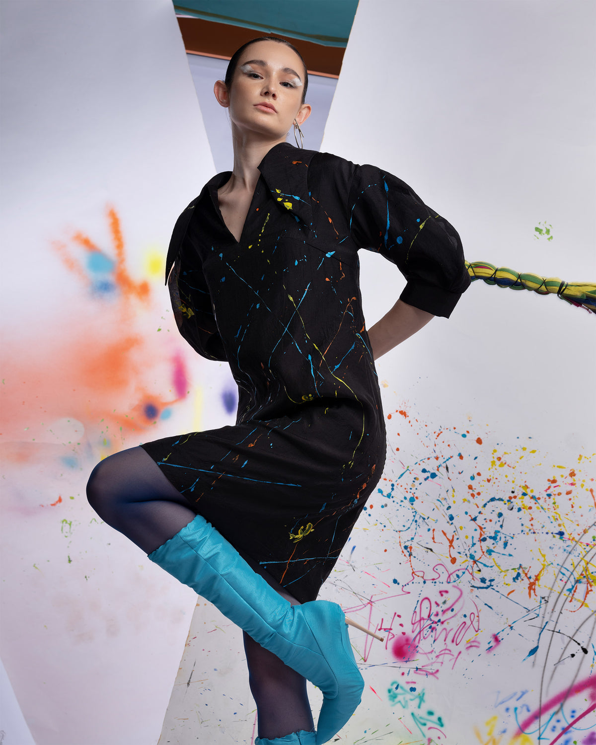 Beyond The Rule-Asymmetrical Collar Blouse.