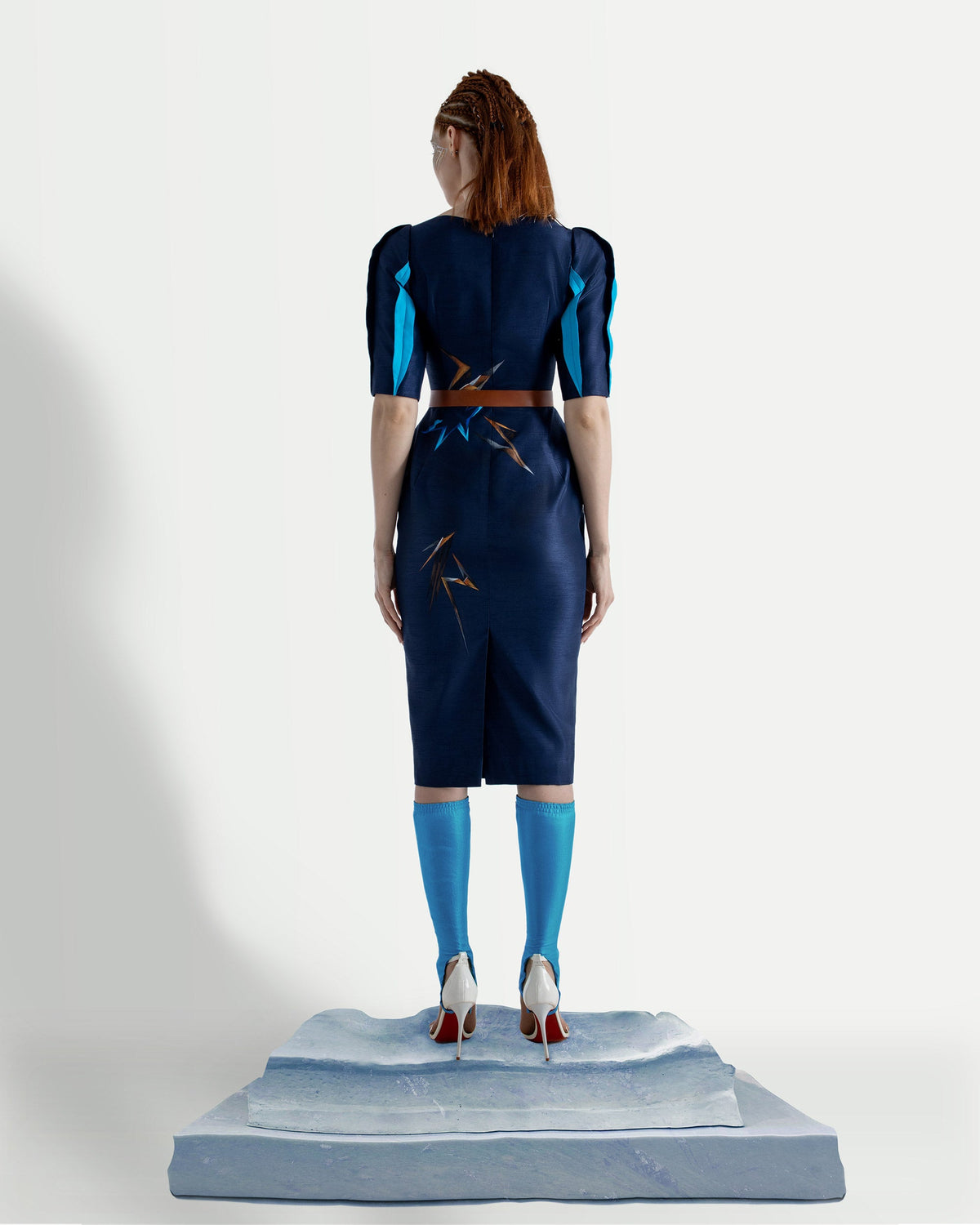TinyInk-Fallwinter21-dark-blue-hand-painted-flower-midi-dress