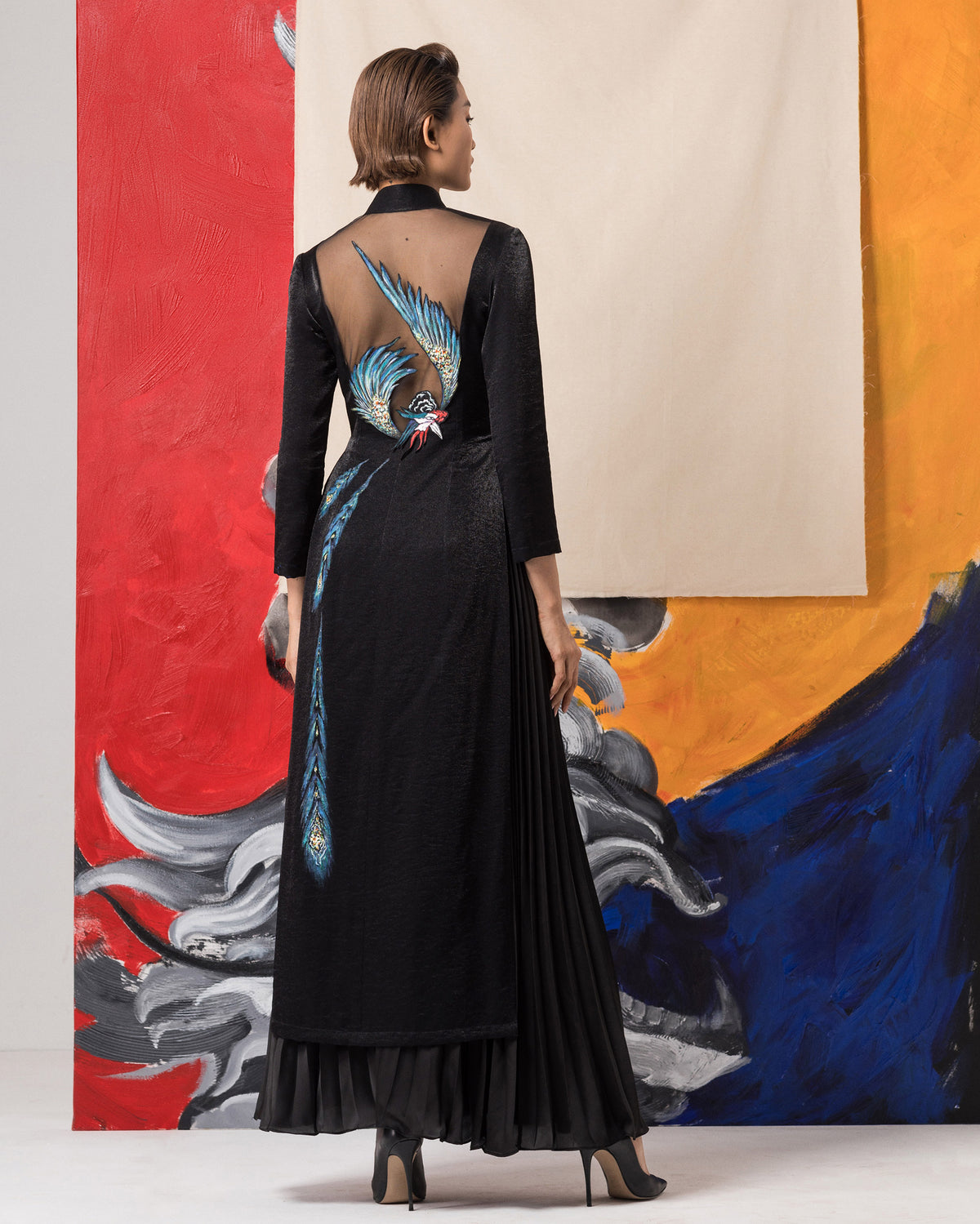 Black Phoenix - Contemporary AoDai