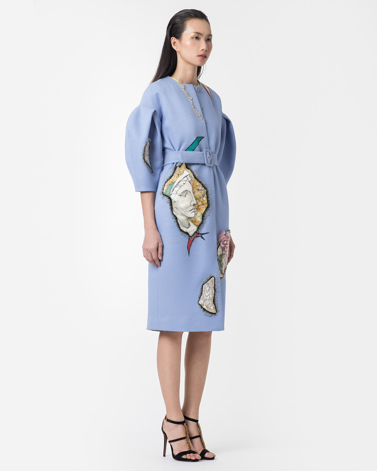 Elysian Dreamscape - Oversized Coat Tay Cấu Trúc