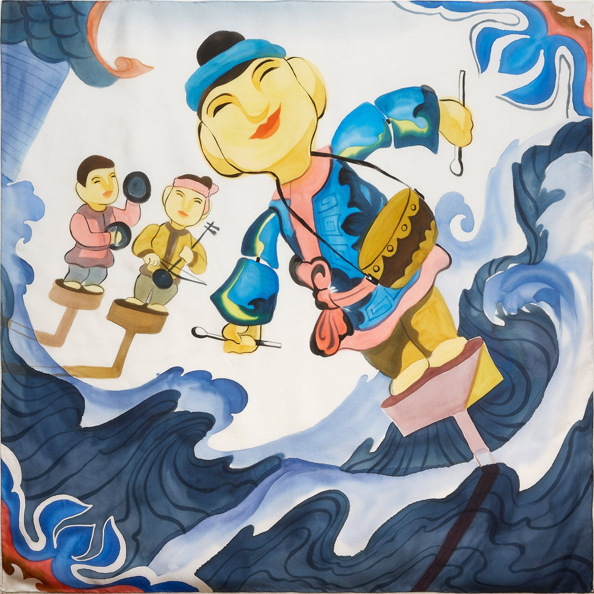 TinyInk-vietnamese-water-puppet-hand-painted-silk