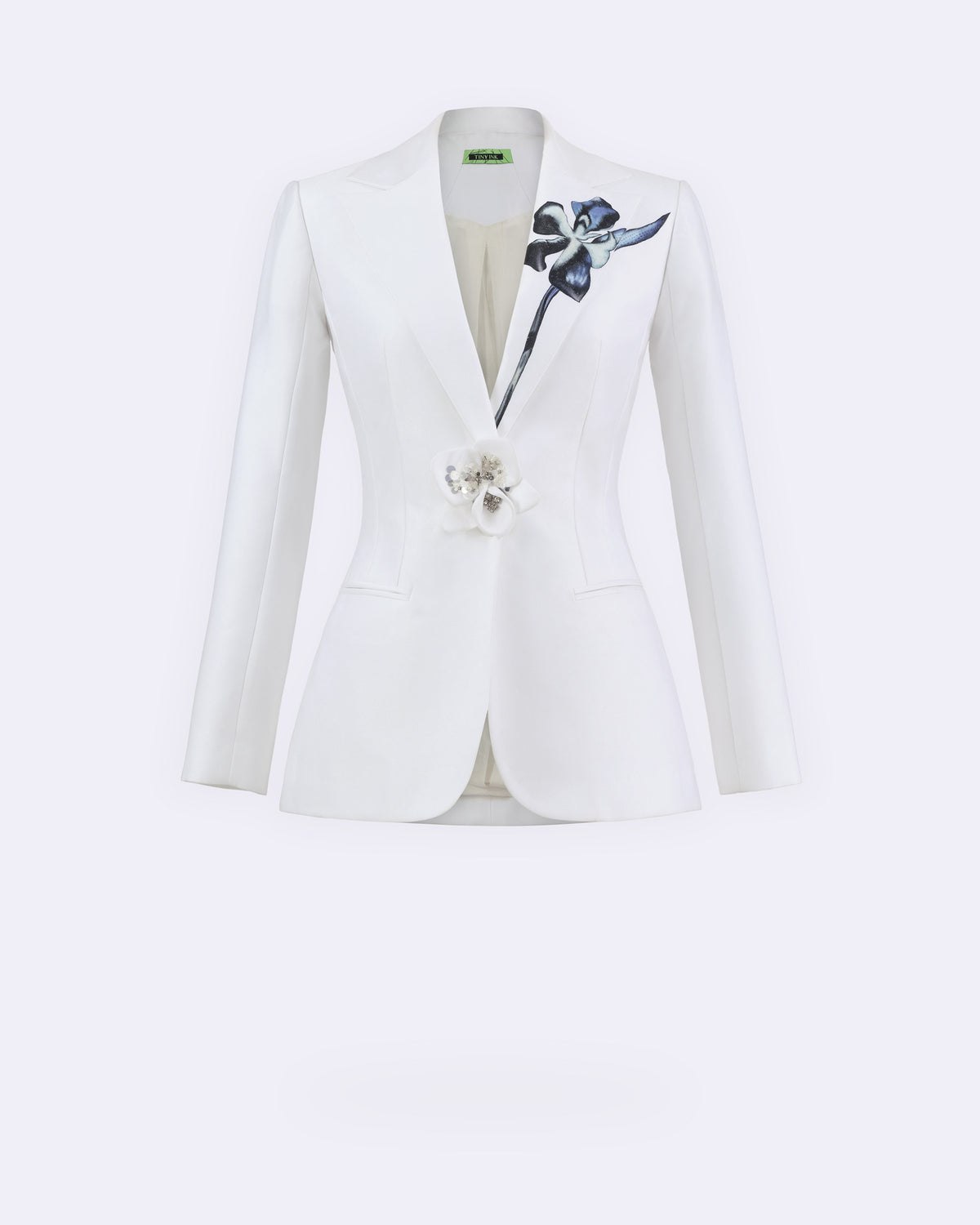 The Shadow - White Orchid Sculpted Blazer