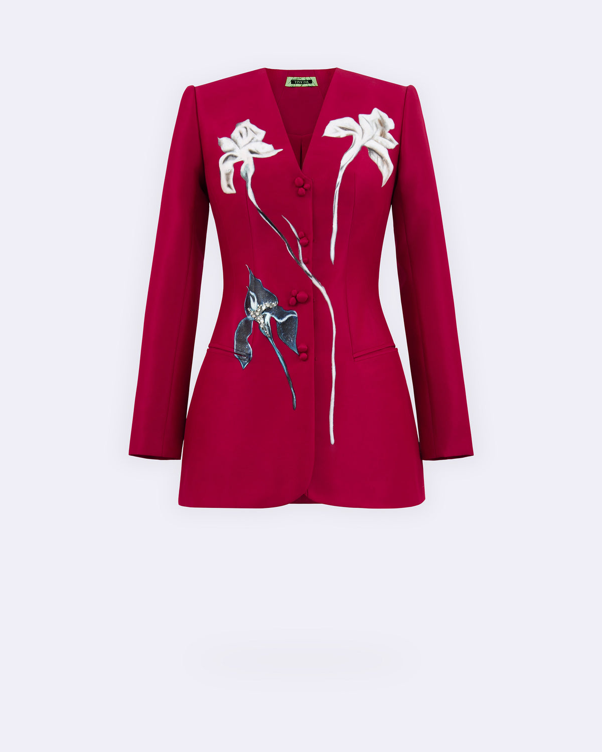 The Iris Waltz – Burgundy Red Blazer