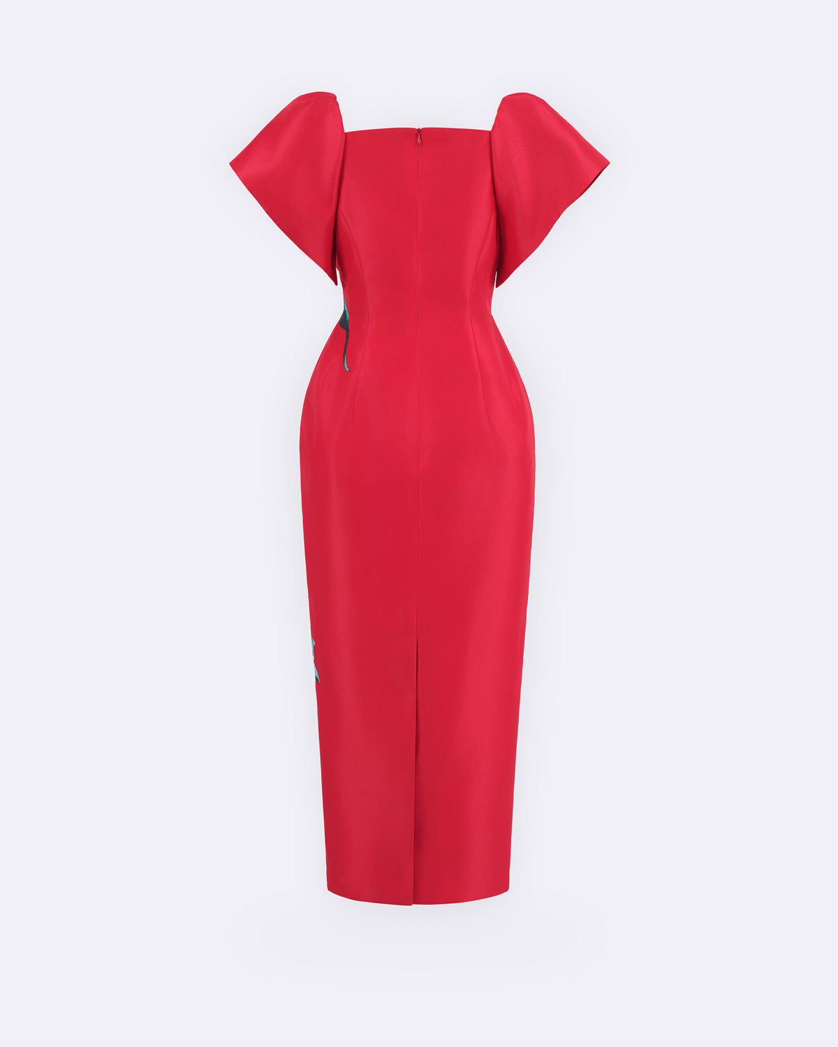 The Flare – Orchid Cherry Red Midi Dress