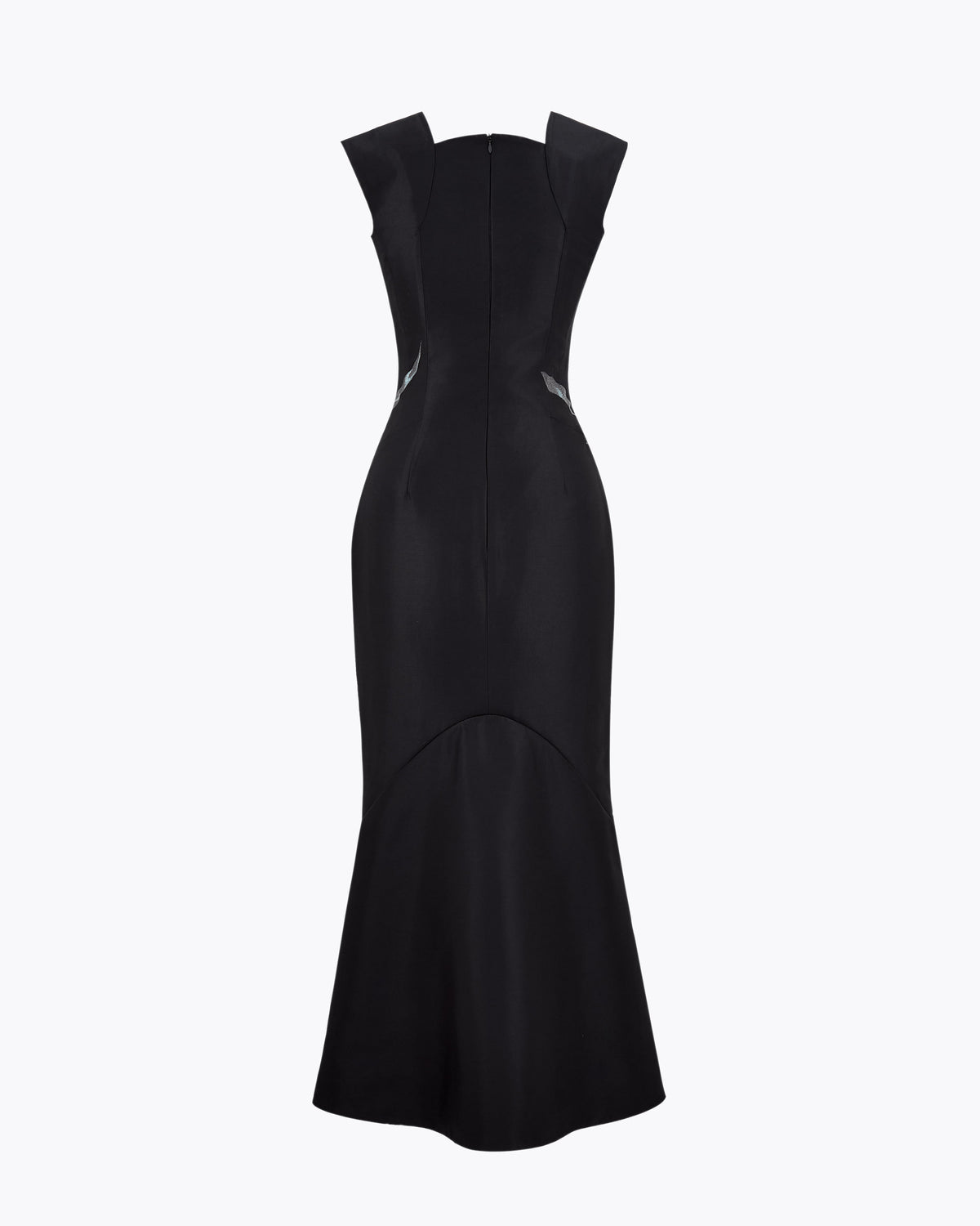 Plateau Light – Iris Black Mermaid Midi Dress