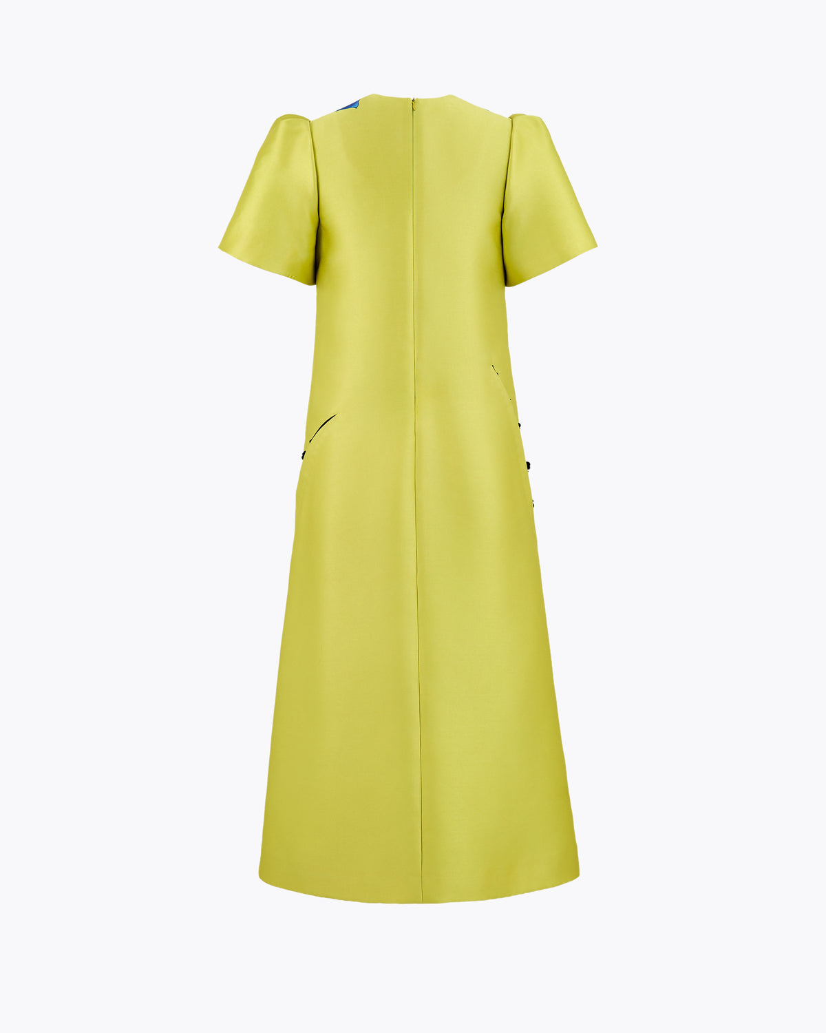 The Iris Song – Voluminous Sleeve Citron Yellow Maxi Dress