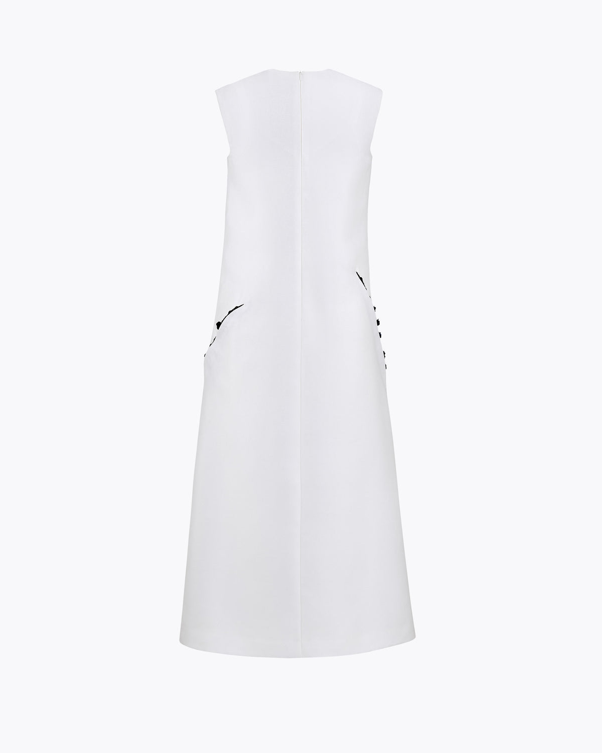 Self-Portrait – Black Iris in White Maxi Dress