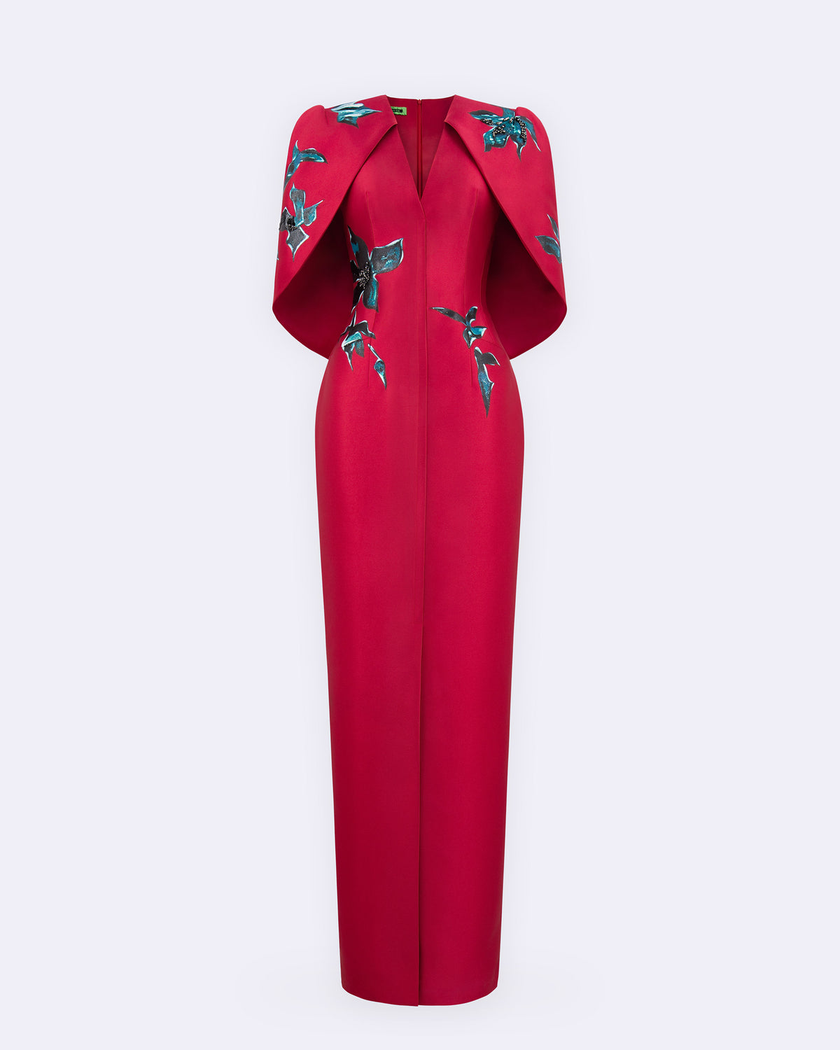 The Invisible Curves - Crimson Orchid Gown Dress