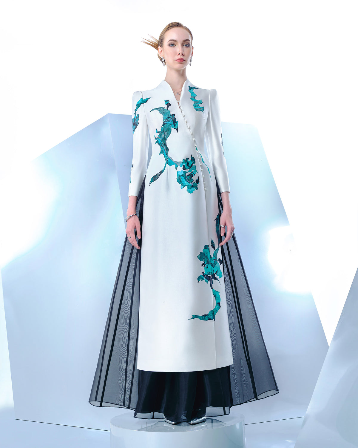 Ascension - Asymmetrical Wrap Contemporary Ao Dai