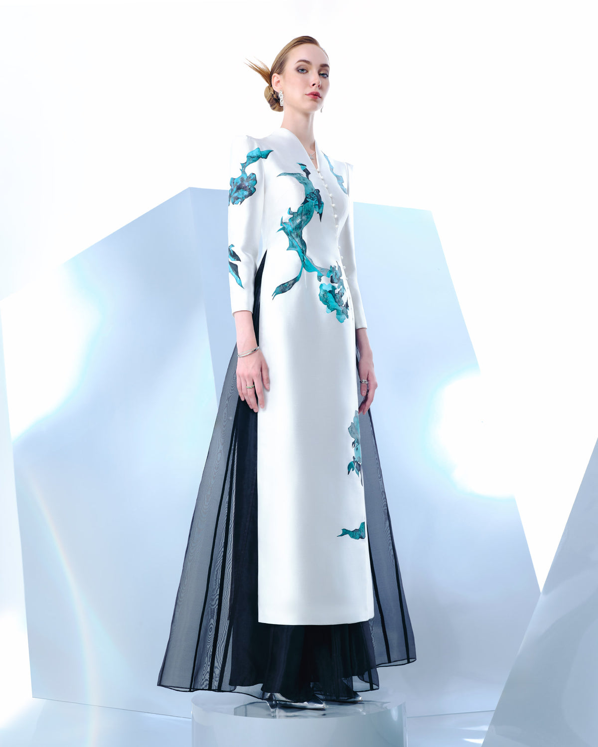 Ascension - Asymmetrical Wrap Contemporary Ao Dai