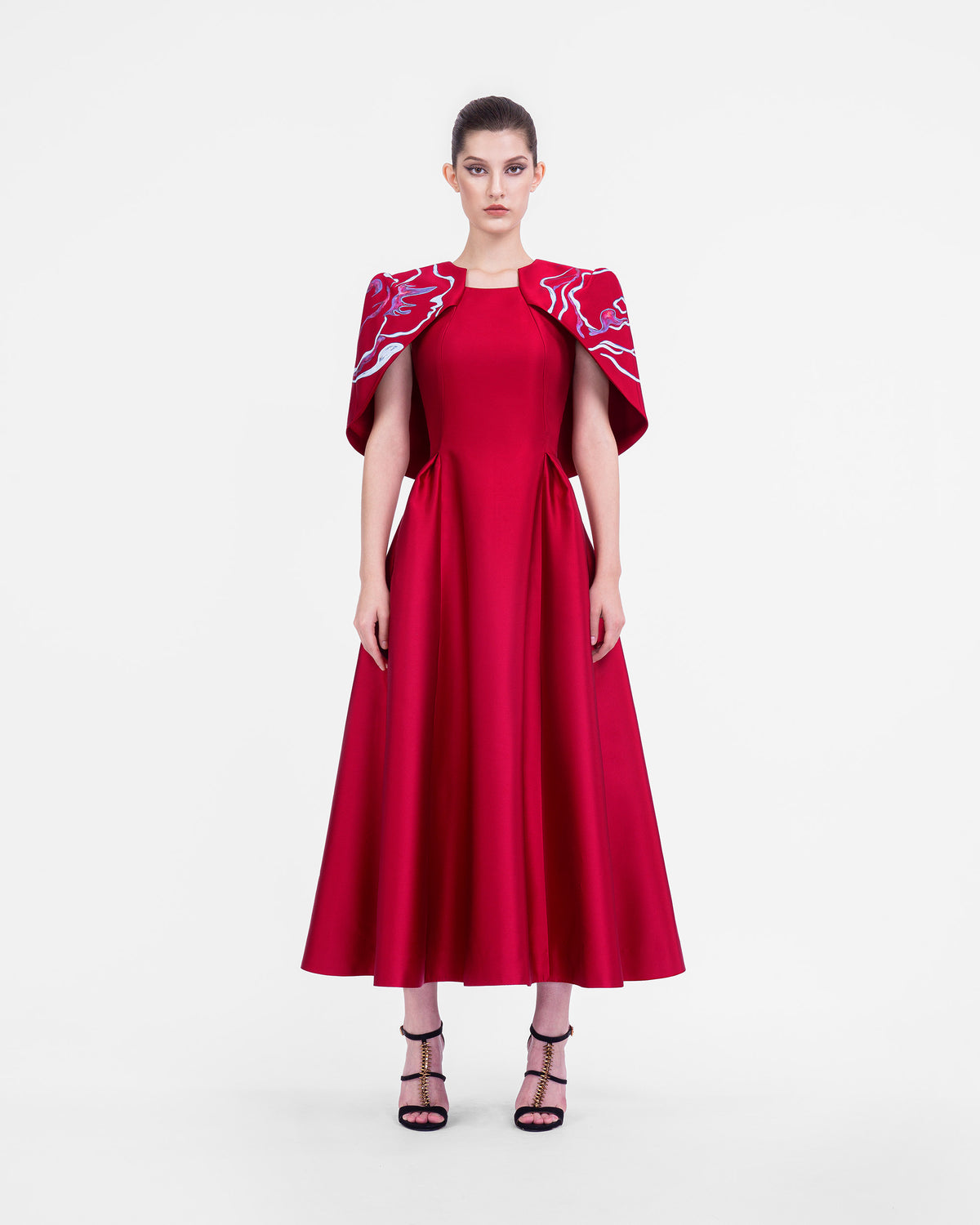 The Red Austin - Crimson Midi Dress