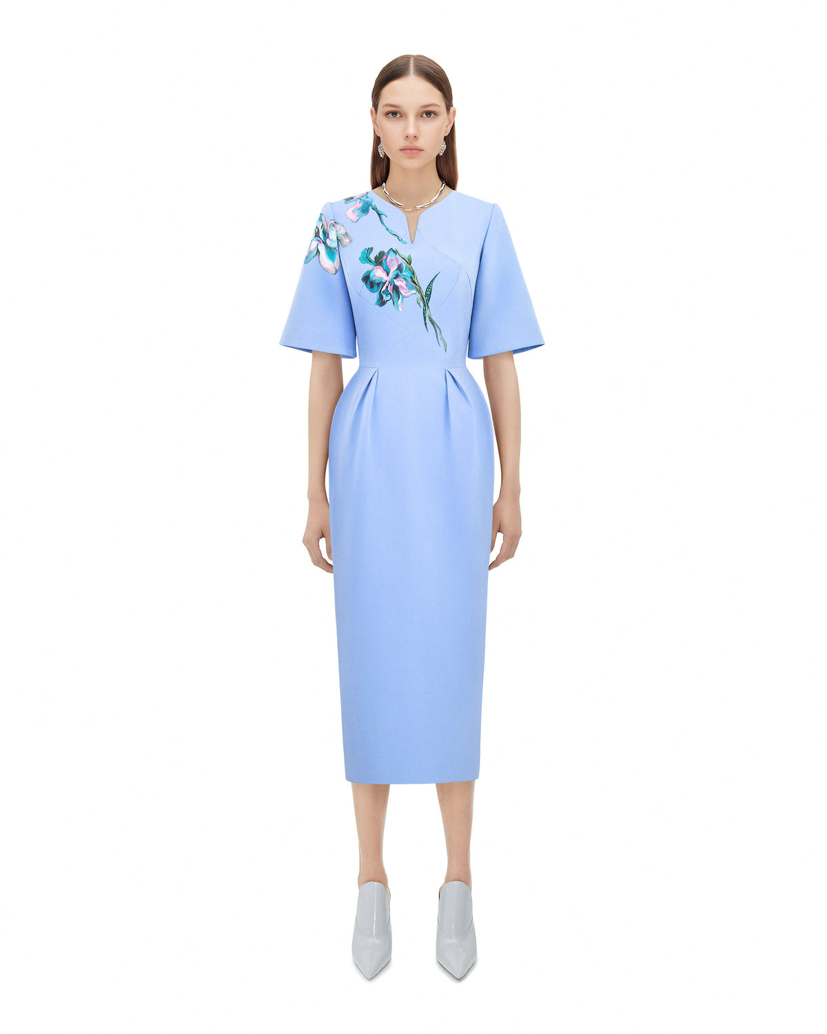 Serenity Blossom - Blue Sky Pegged Dress