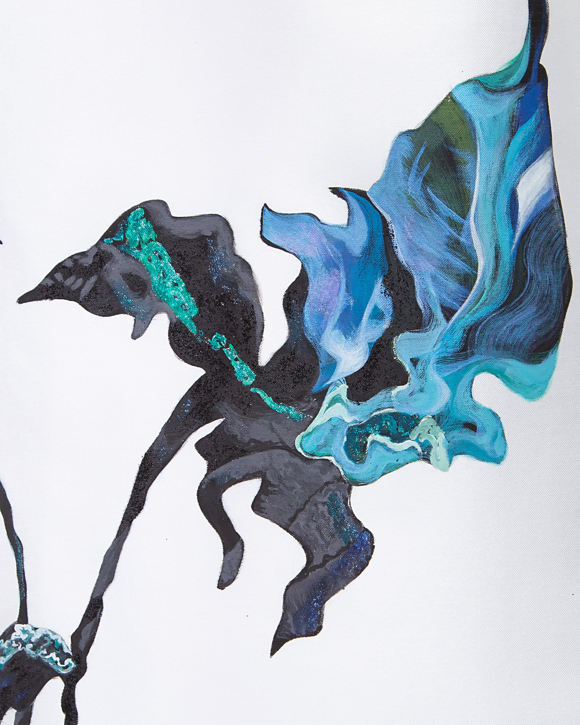 Mystic Whisper - White Contemporary Aodai – Tiny Ink