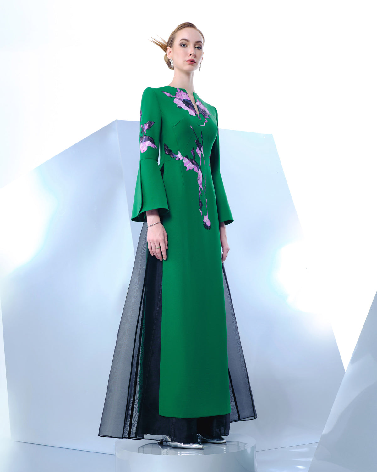 Nova Blossom - Emerald Contemporary Aodai