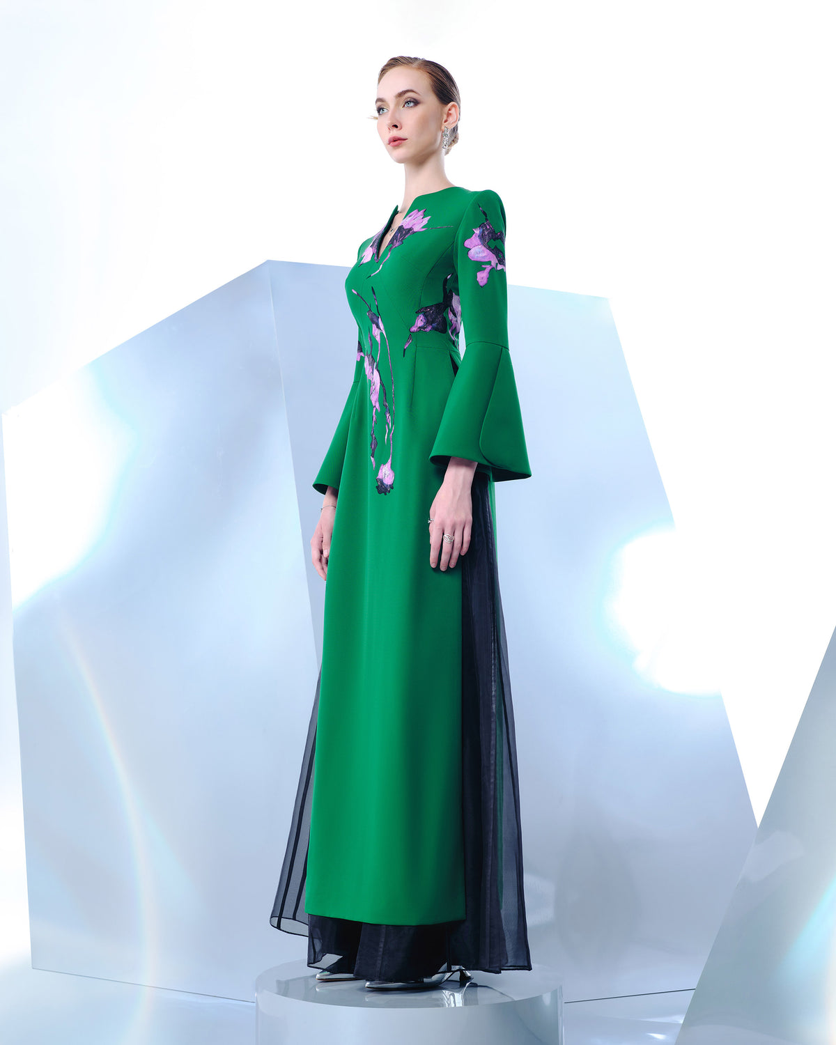 Nova Blossom - Emerald Contemporary Aodai