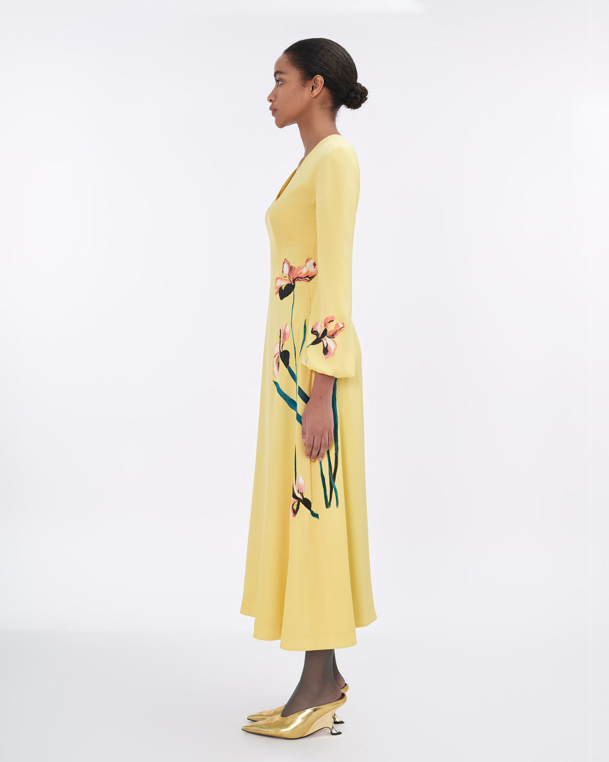 Meadow Whisper - V-Neck Flared Dress