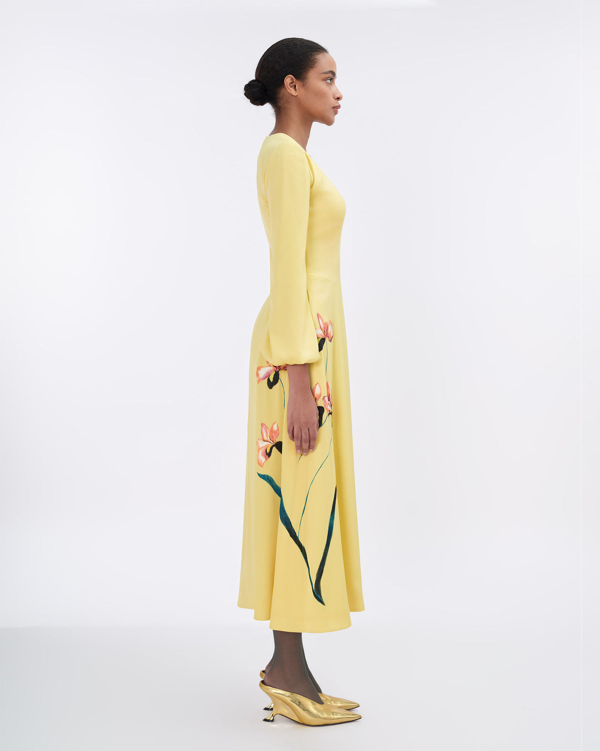 Meadow Whisper - V-Neck Flared Dress