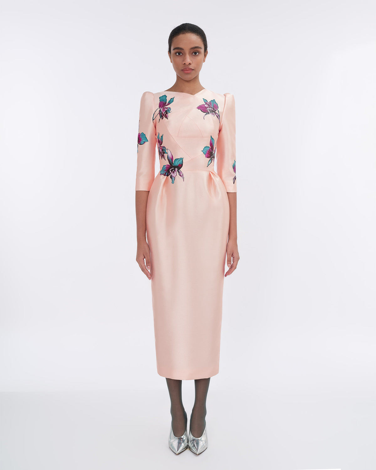 Held Moment - Apricot Pegged Dress