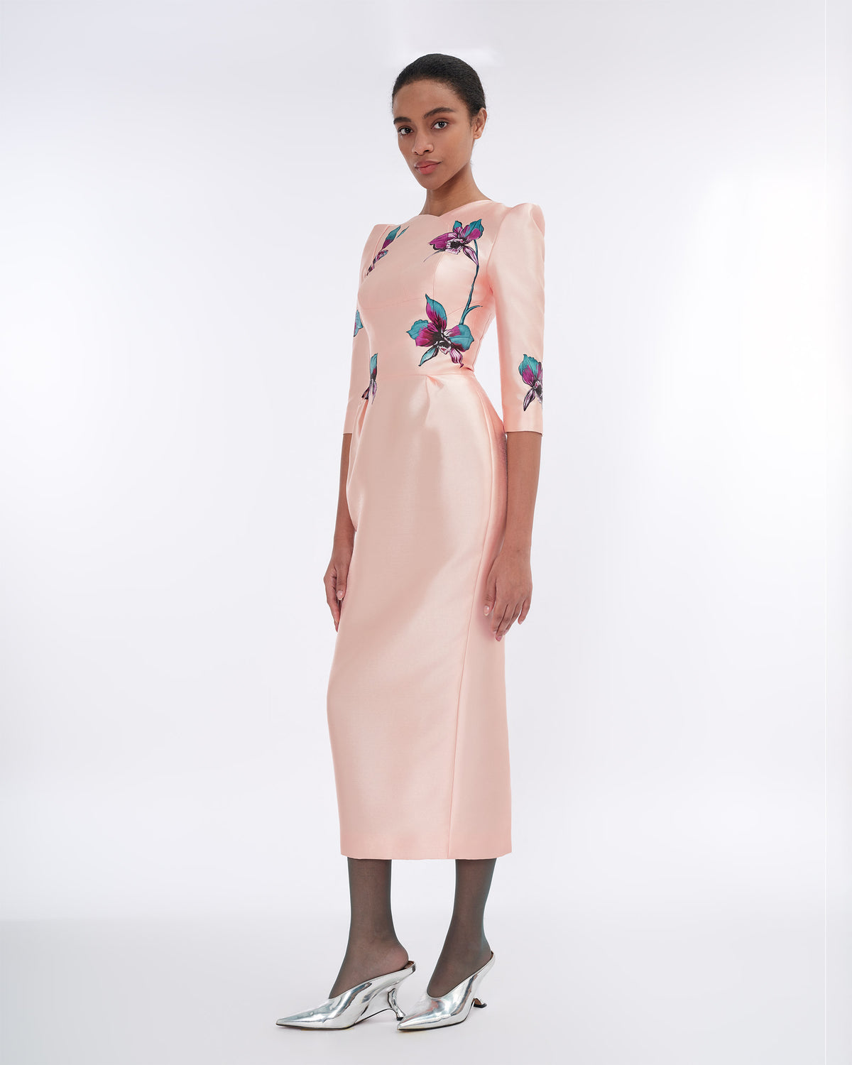 Held Moment - Apricot Pegged Dress