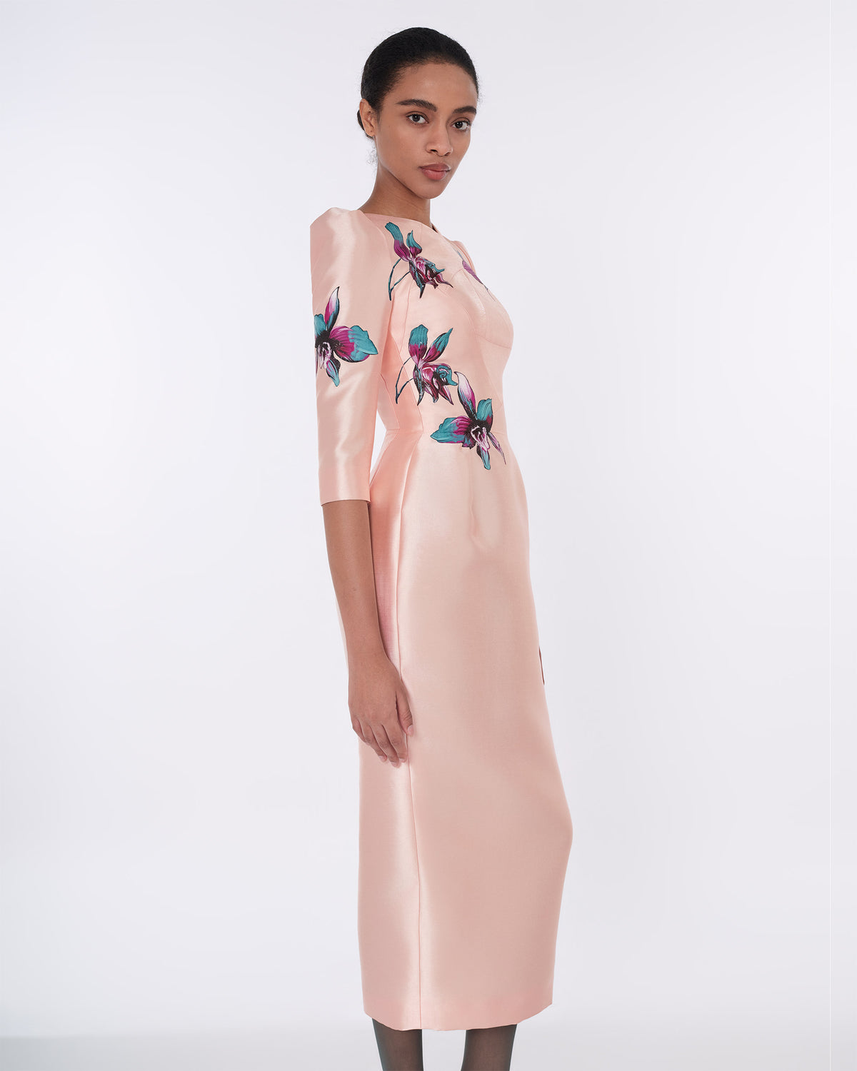 Held Moment - Apricot Pegged Dress
