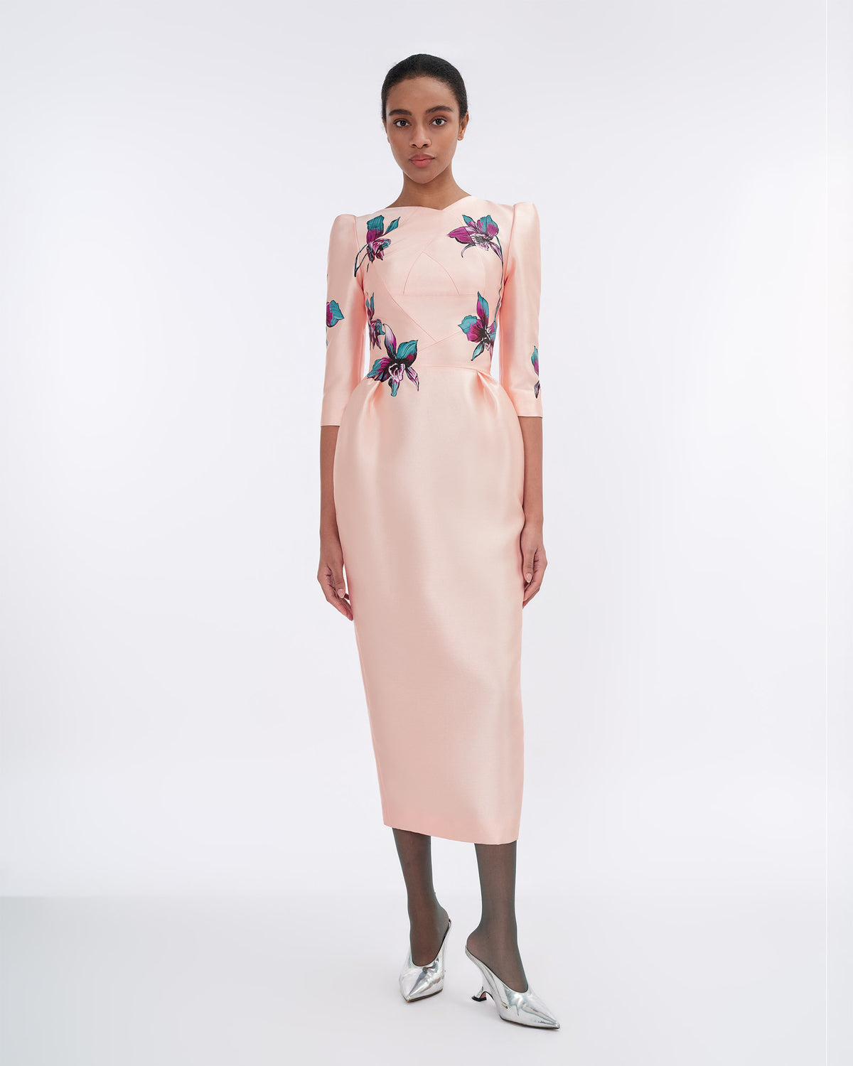 Held Moment - Apricot Pegged Dress
