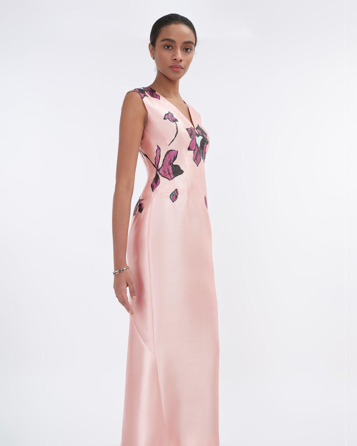 The Afterglow - Sculpted V-Neck Mermaid Dress