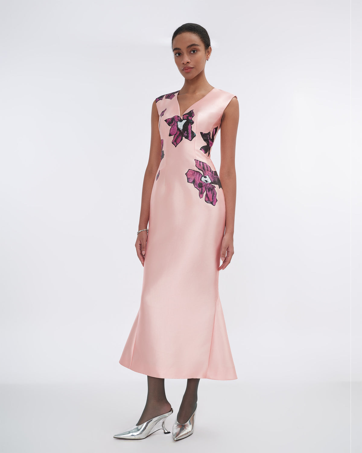 The Afterglow - Sculpted V-Neck Mermaid Dress